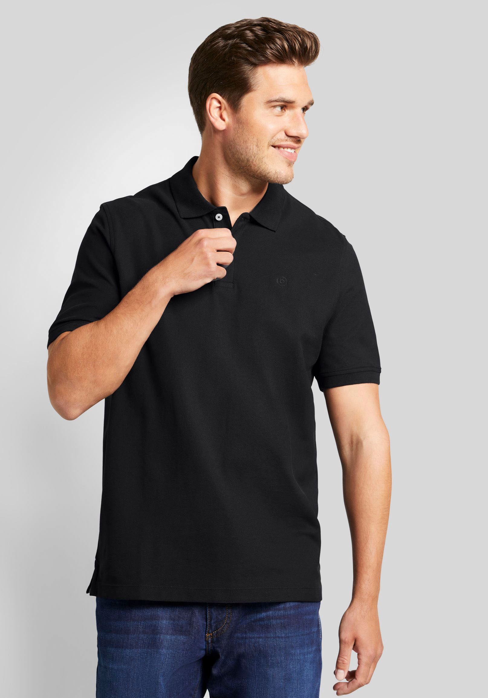 bugatti Poloshirt, mit Logostickerei