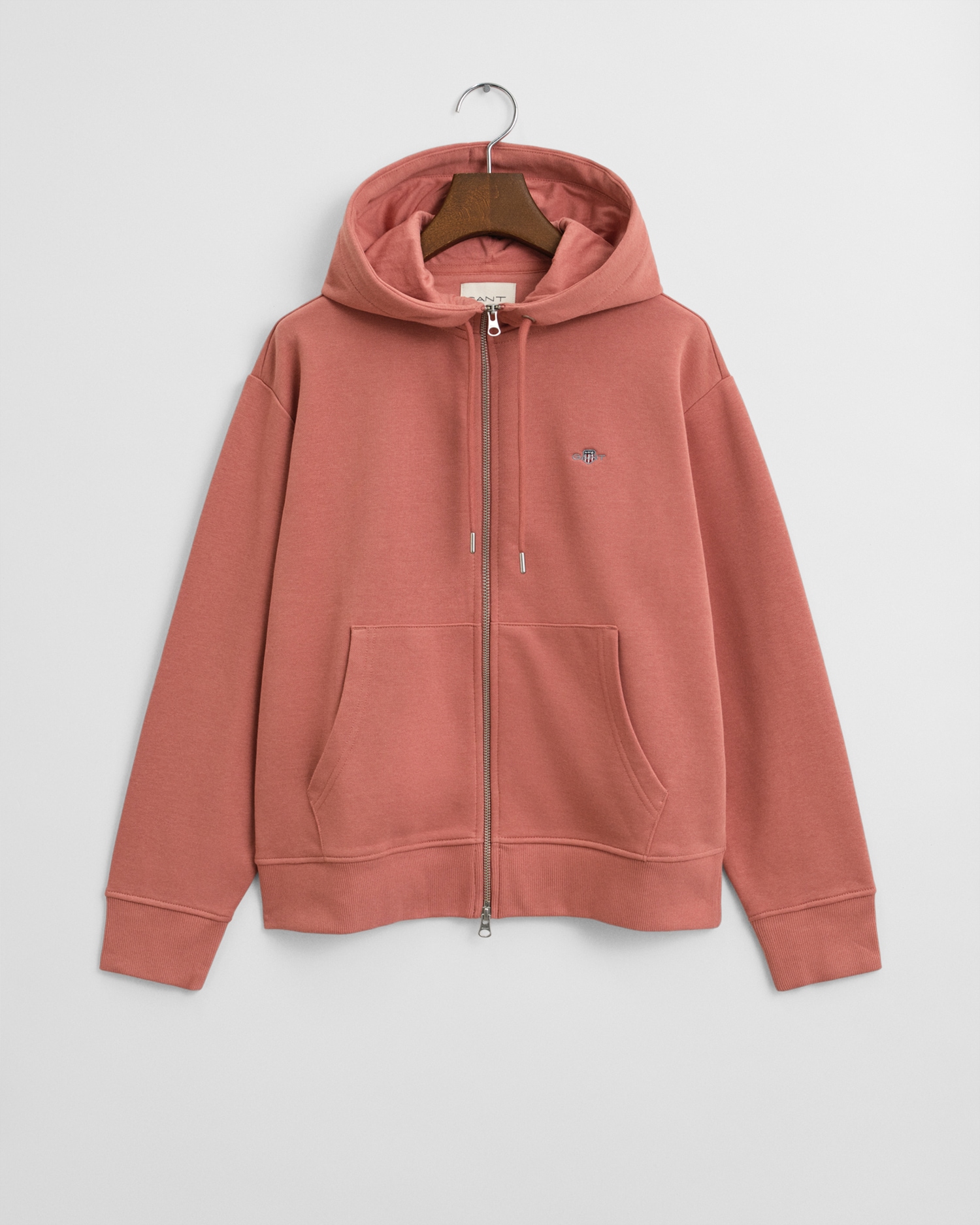 Gant Kapuzensweatjacke "SHIELD ZIP HOODIE", Grafische GANT-Stickerei auf de günstig online kaufen