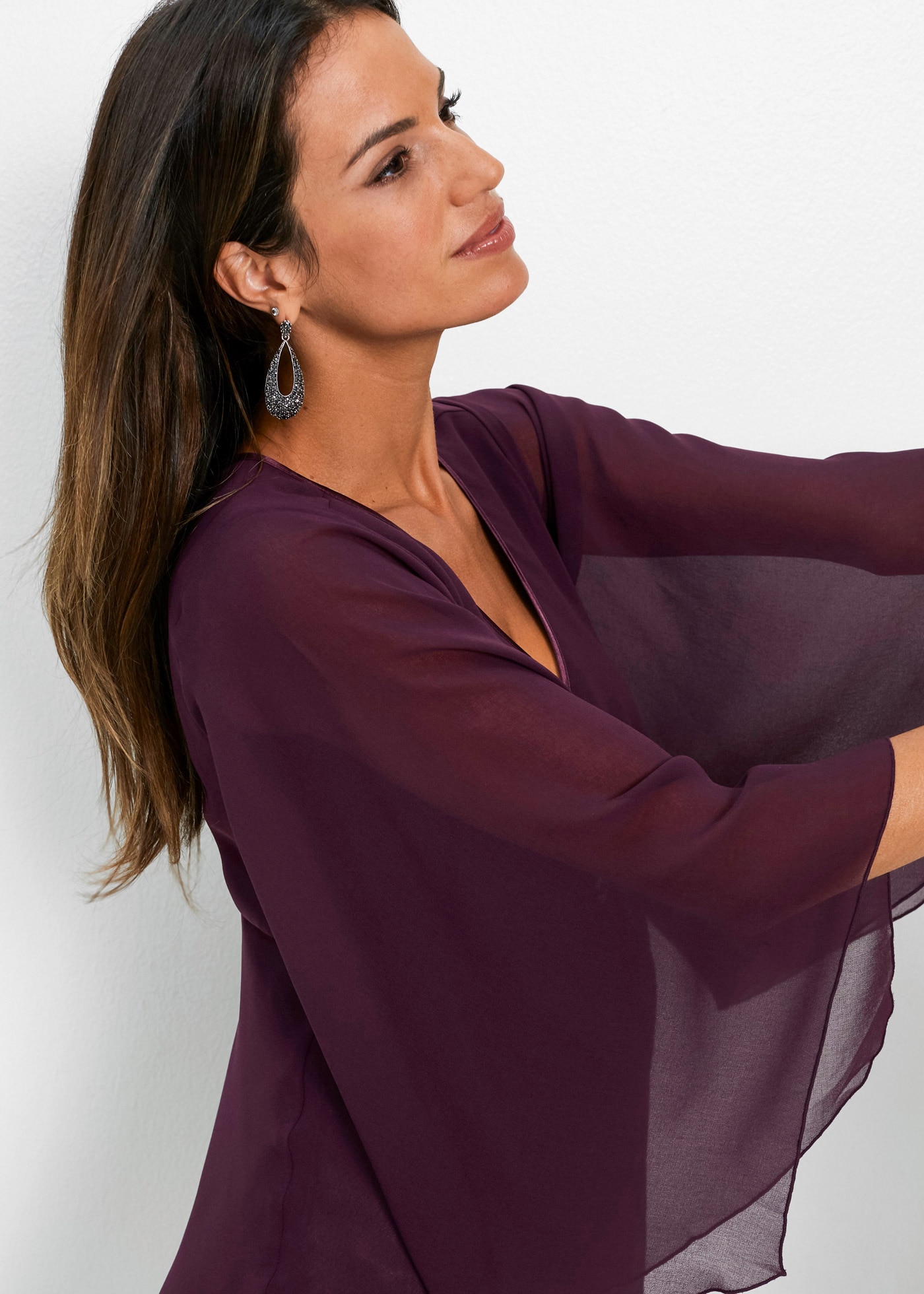 bonprix Tunika festlicher Stil, lockere Passform, aus Polyester