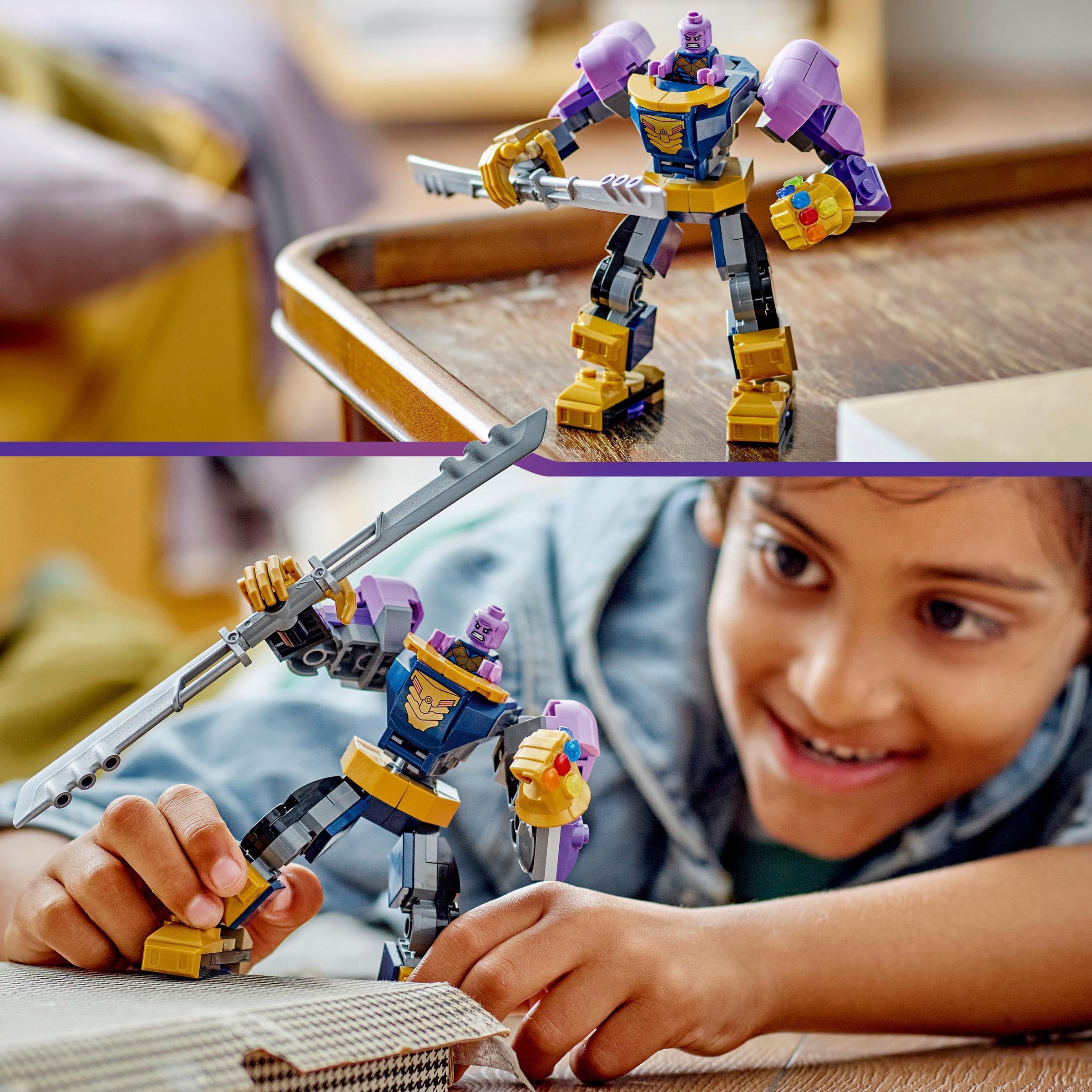 LEGO® Konstruktionsspielsteine »Thanos Mech (76242), LEGO® Marvel«, (113 St.), Made in Europe