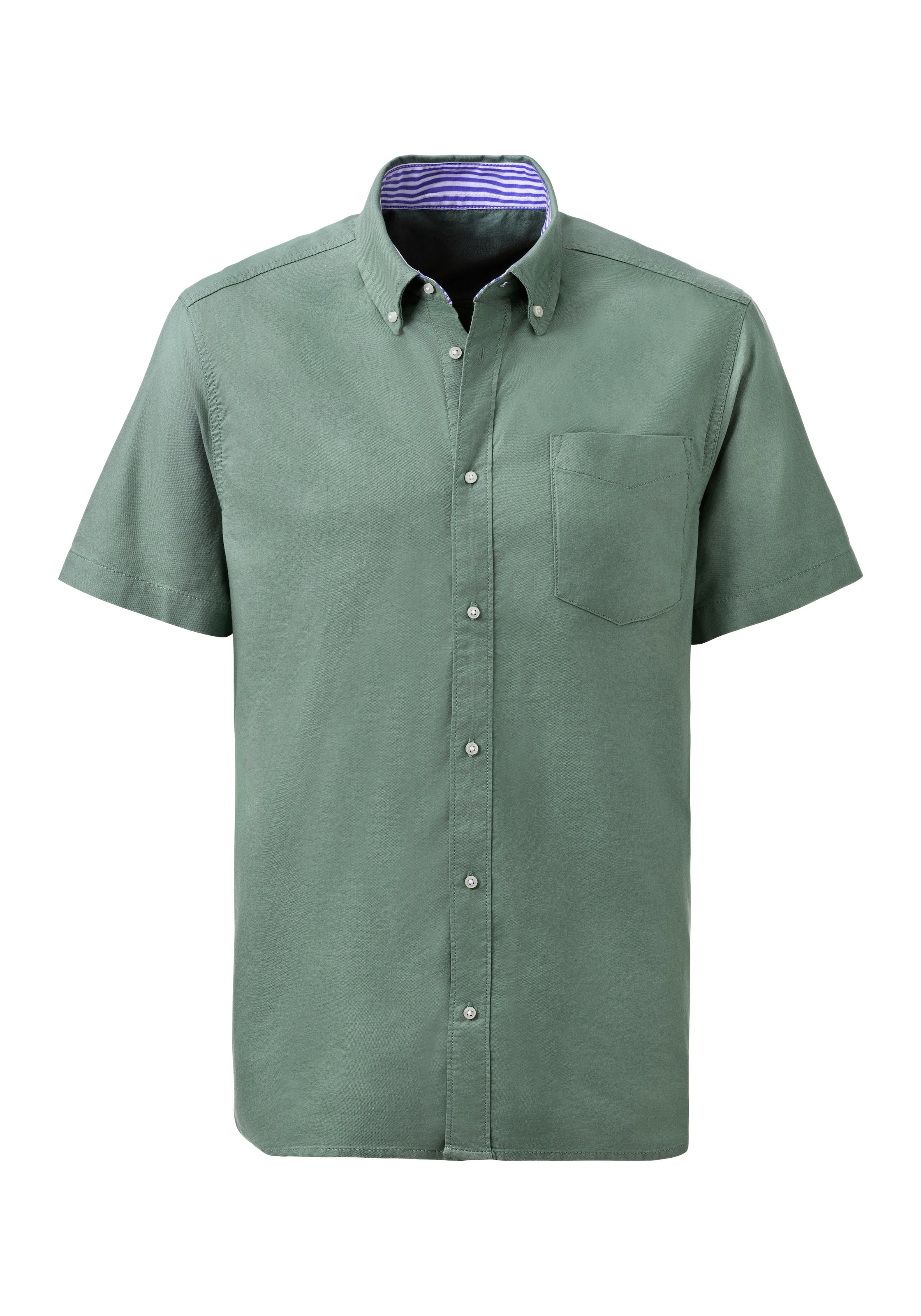 H.I.S Kurzarmhemd »regular-fit«, mit Button-down-Kragen, reine Baumwolle