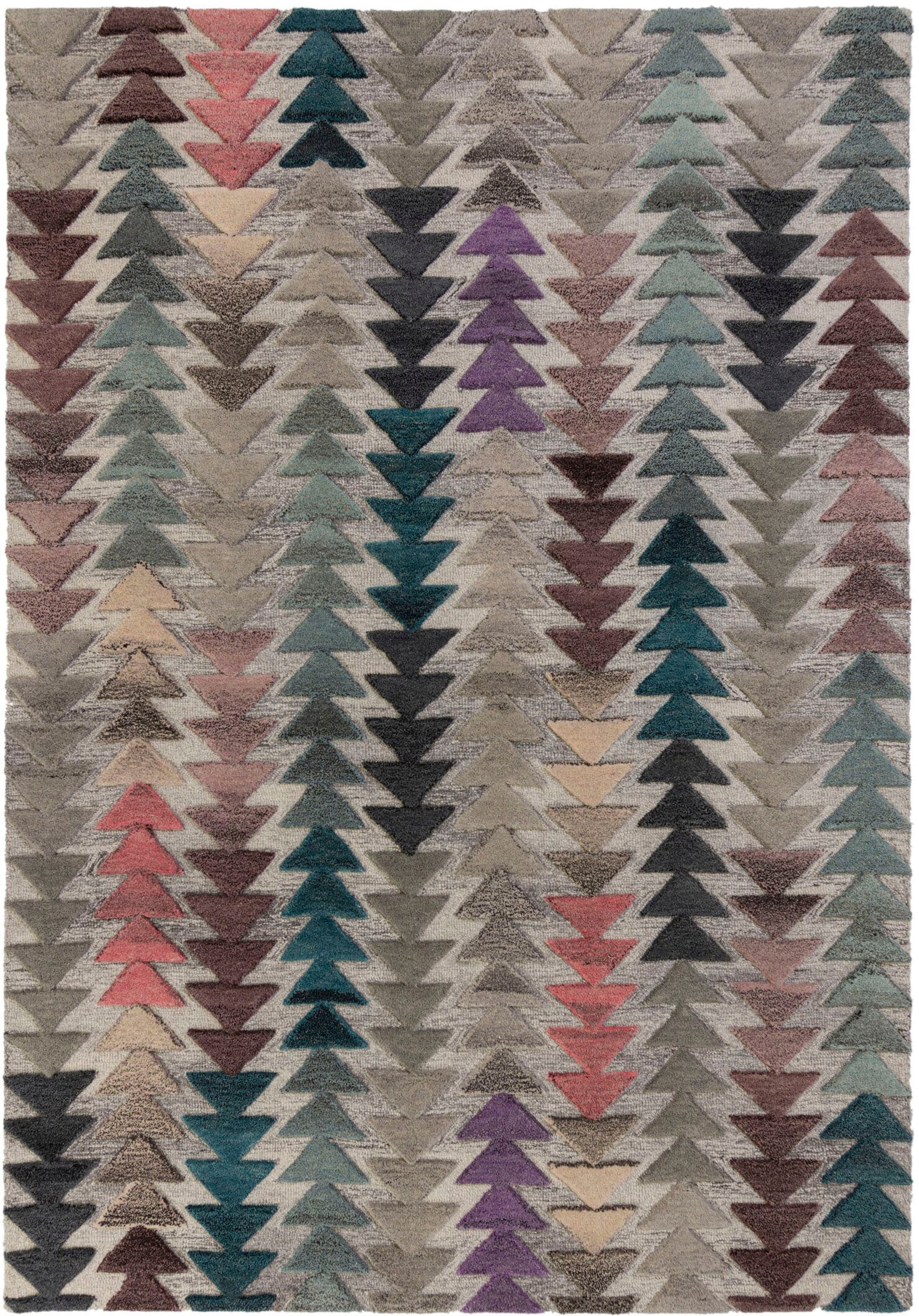 FLAIR RUGS Wollteppich "Archer" rechteckig 10 Höhe geometrisches Design günstig online kaufen