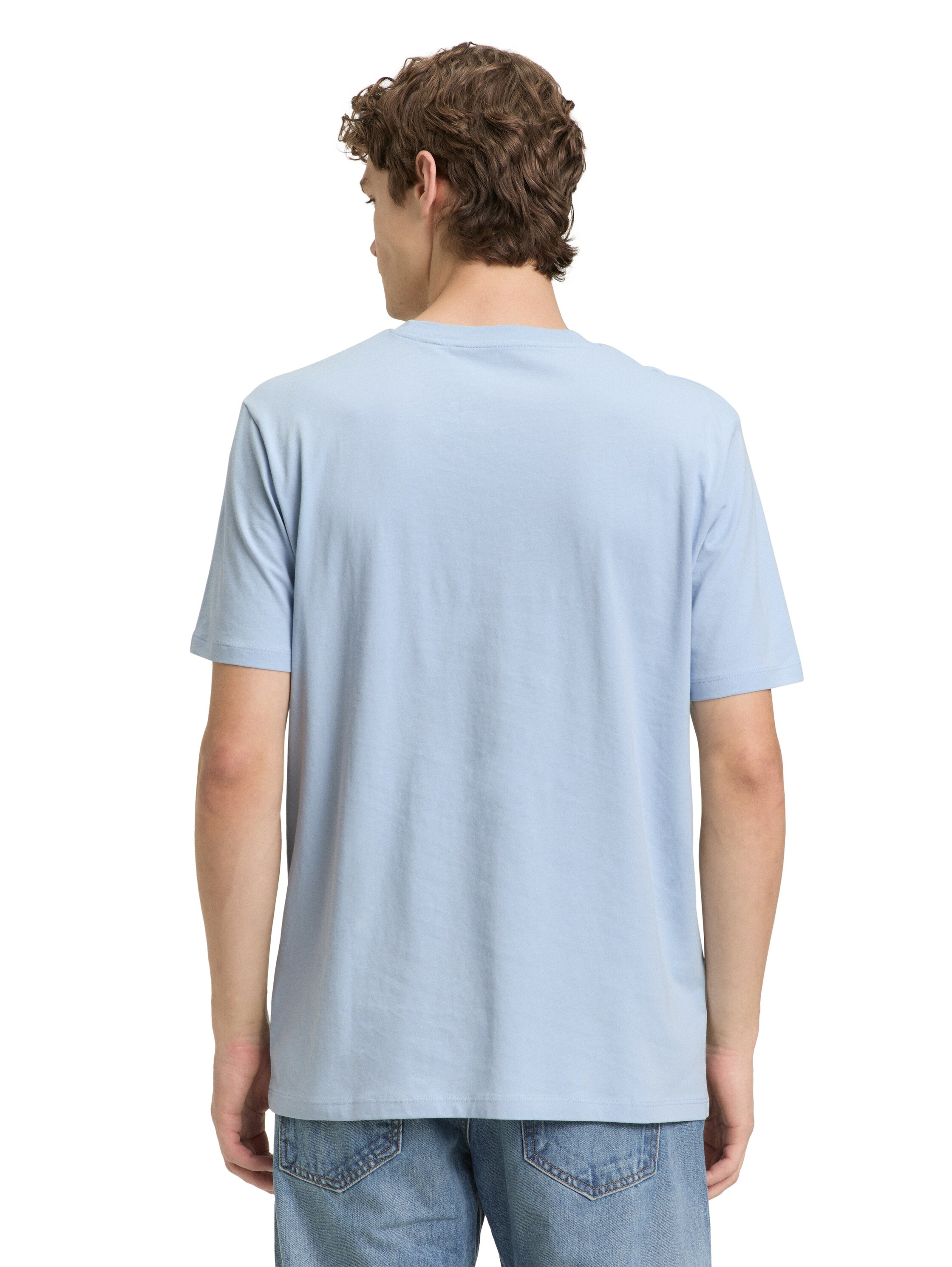 TOM TAILOR Denim Kurzarmshirt mit Logo-Print günstig online kaufen