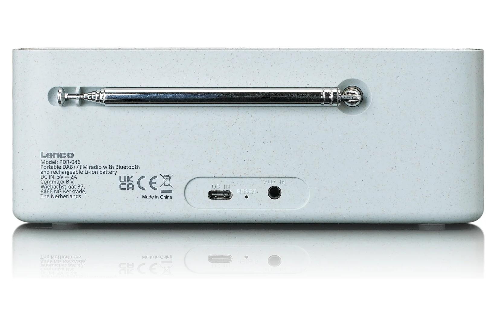 Lenco Digitalradio (DAB+) »PDR-046« ( ) Batteriestandanzeige, Display, Equalizer, Oberfläche aus Bambus