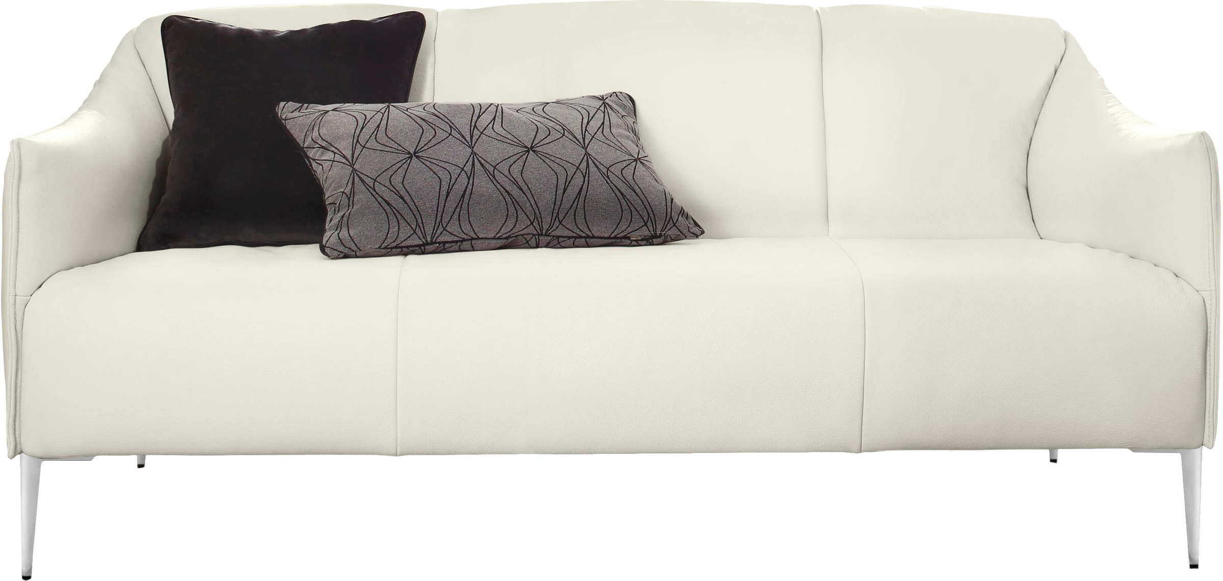 W.SCHILLIG 2,5-Sitzer »sally«, mit Metallfüßen in Chrom glänzend, Breite 174 cm