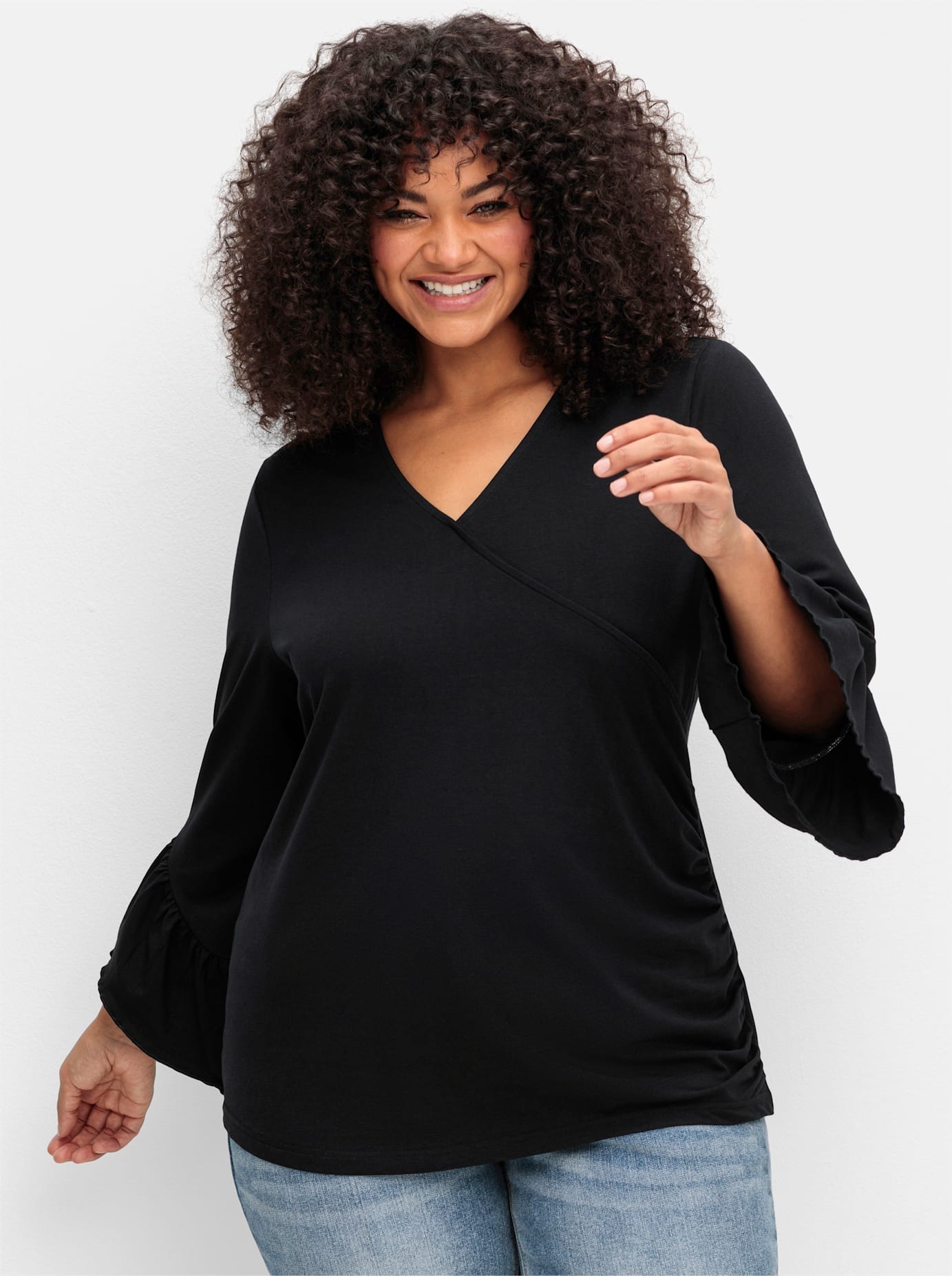 sheego by Joe Browns 3/4-Arm-Shirt "T-Shirt", (1 tlg.) günstig online kaufen