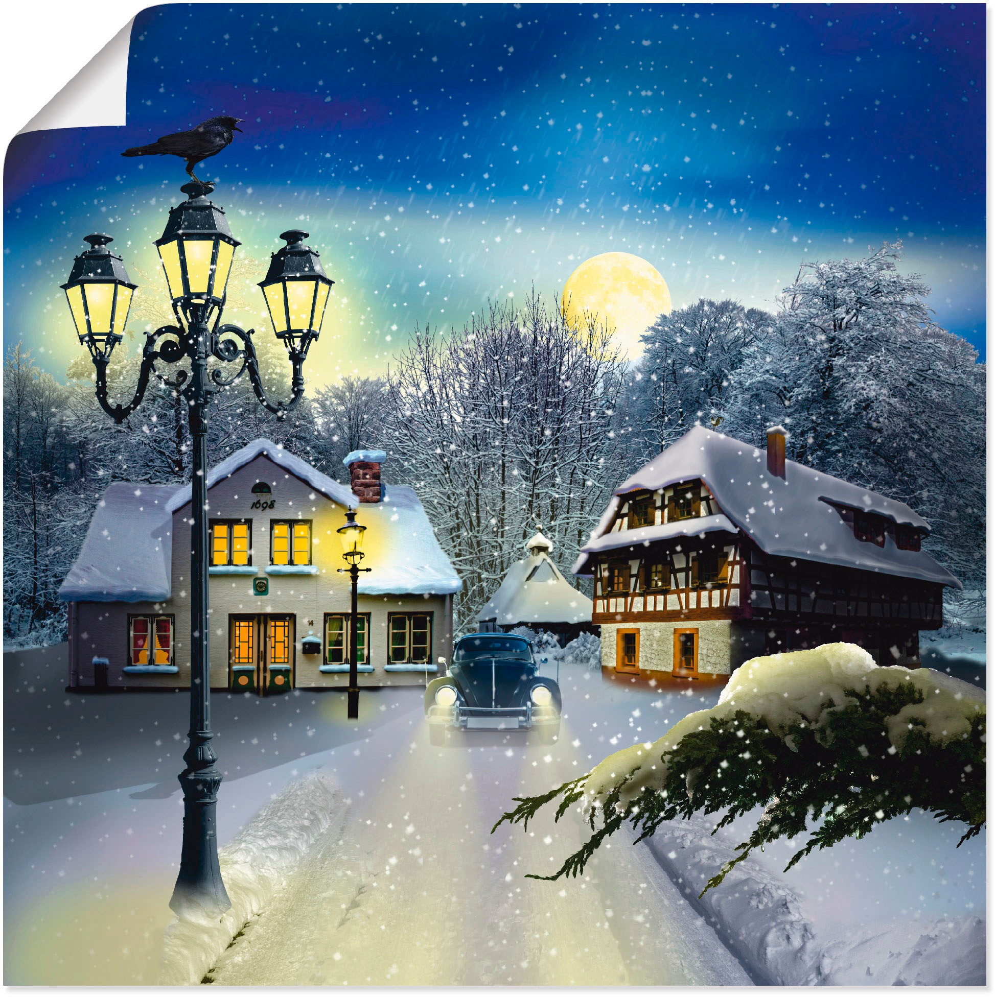 Artland Wandbild »Winterzeit«, Vier Jahreszeiten, (1 St.), als Leinwandbild, Poster, Wandaufkleber in verschied. Größen