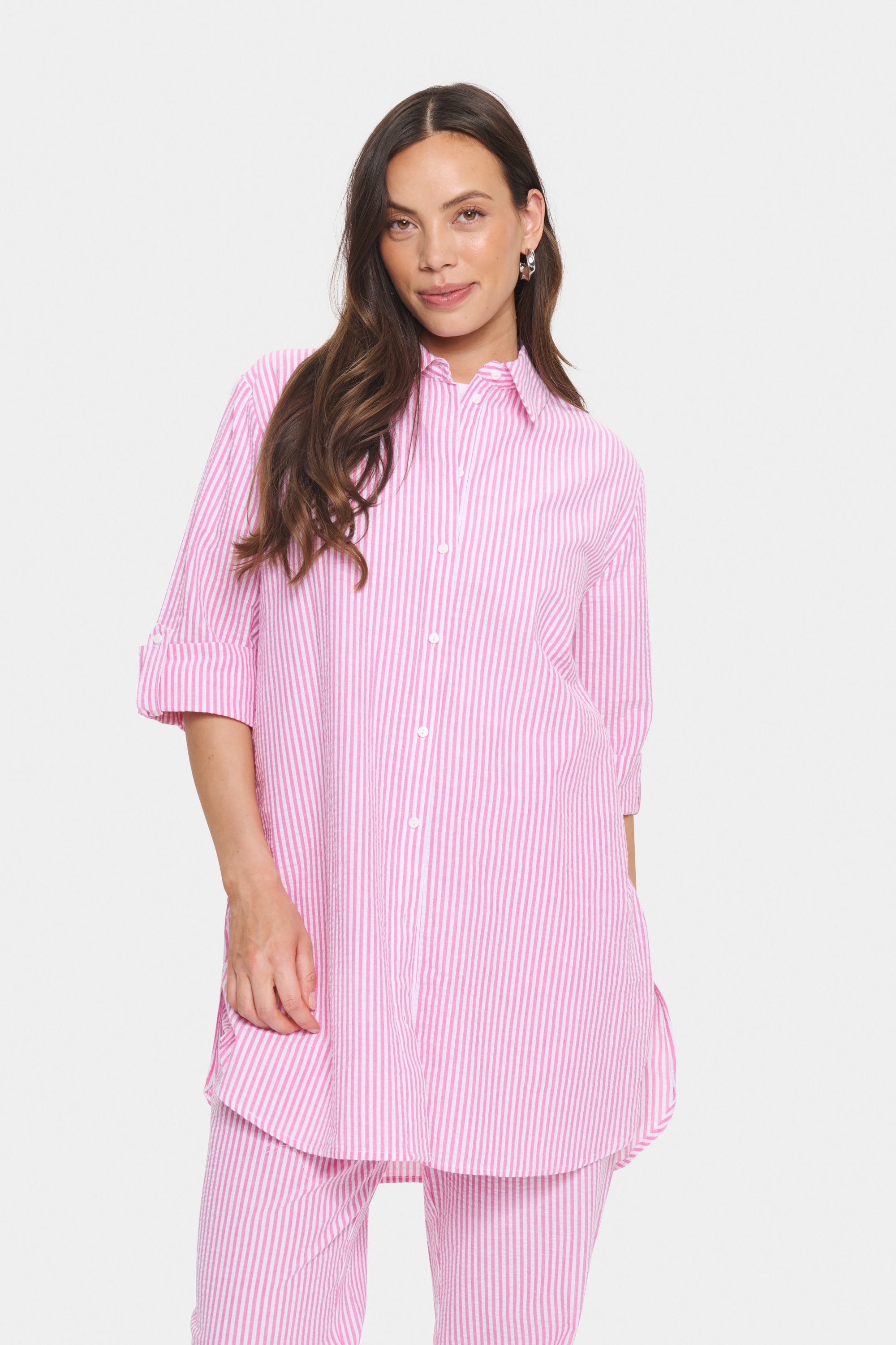 Saint Tropez Midikleid »Damen Kleid HaddaSZ«
