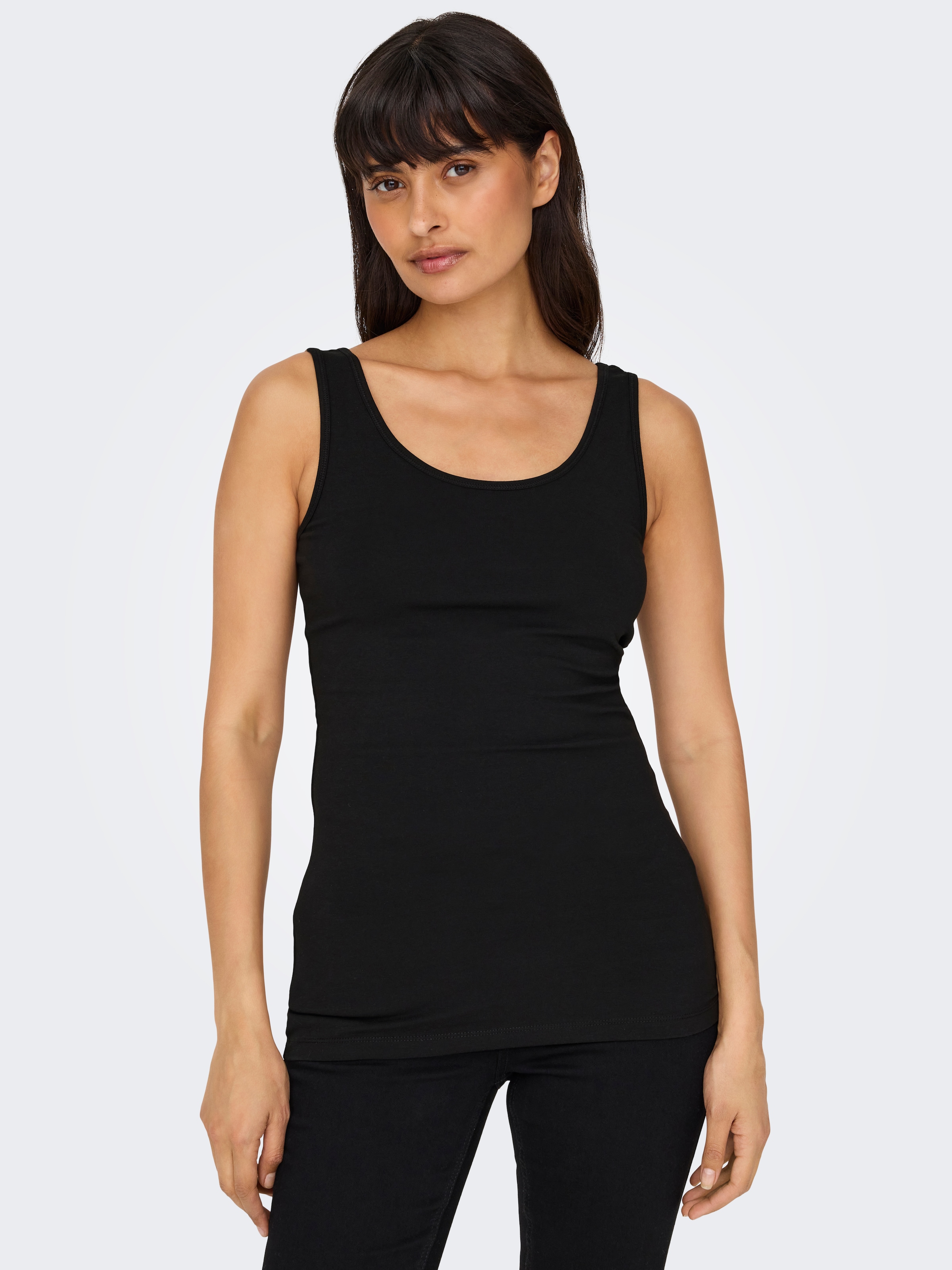 ONLY Tanktop »ONLLIVE LOVE AOP S/L TANK TOP 2-PACK JRS«, (Set, 2 tlg.)