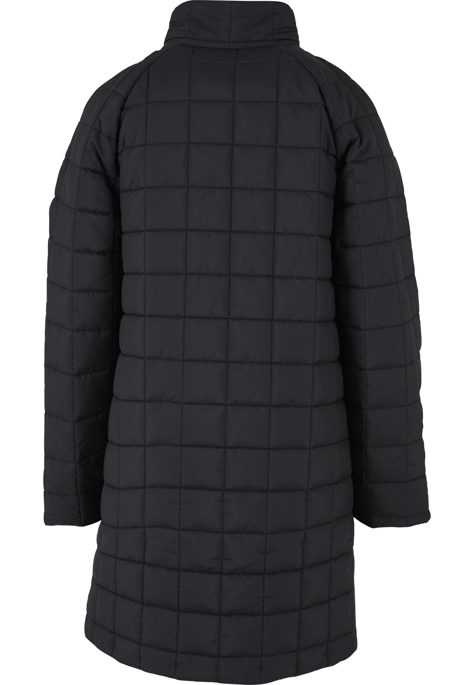 URBAN CLASSICS Winterjacke »Urban Classics Damen Ladies Quilted Coat« 1 Stk. tlg. ohne Kapuze