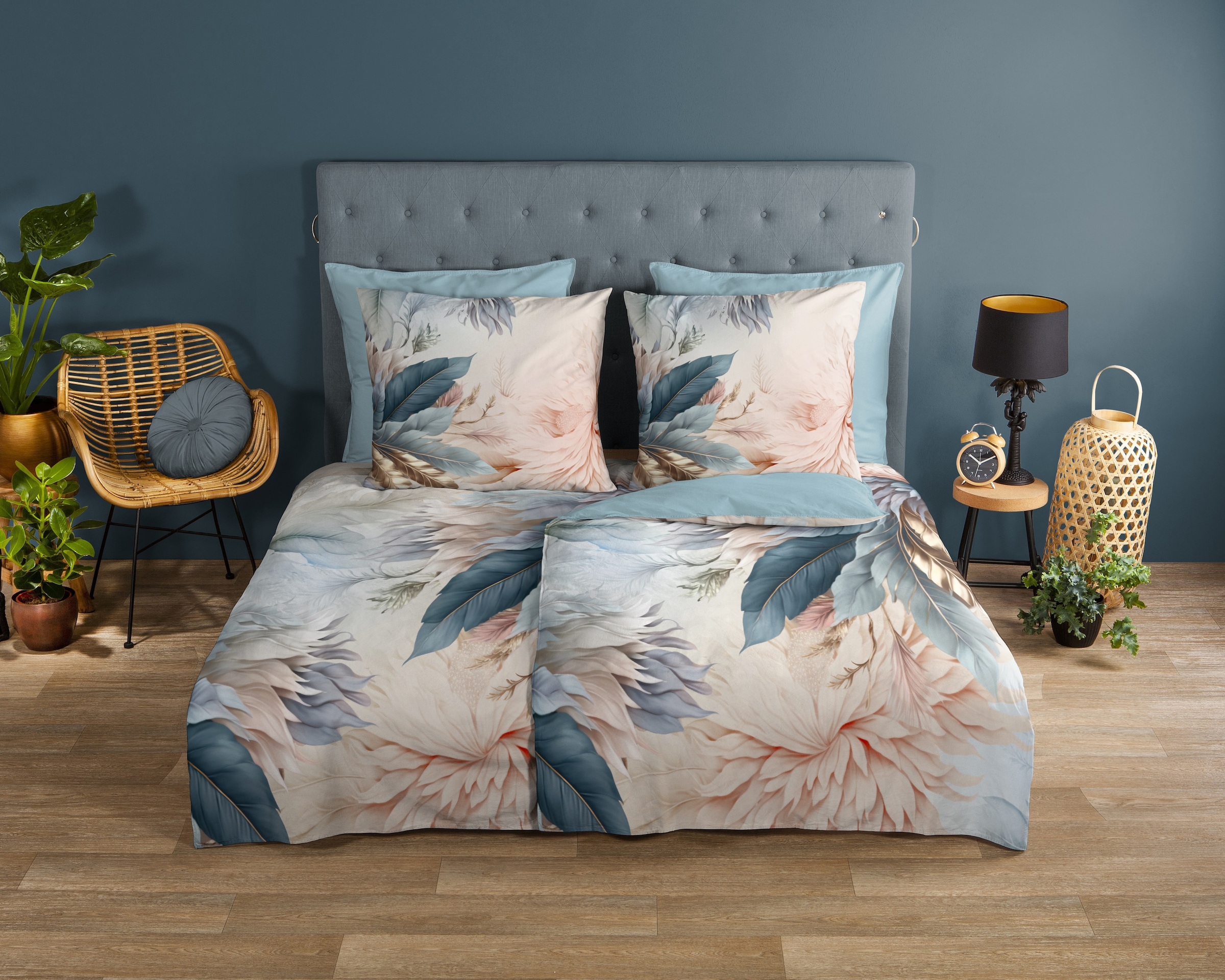 good morning Wendebettwäsche "Diore" 3 Stk. tlg. 100% Baumwolle, Renforcé, günstig online kaufen