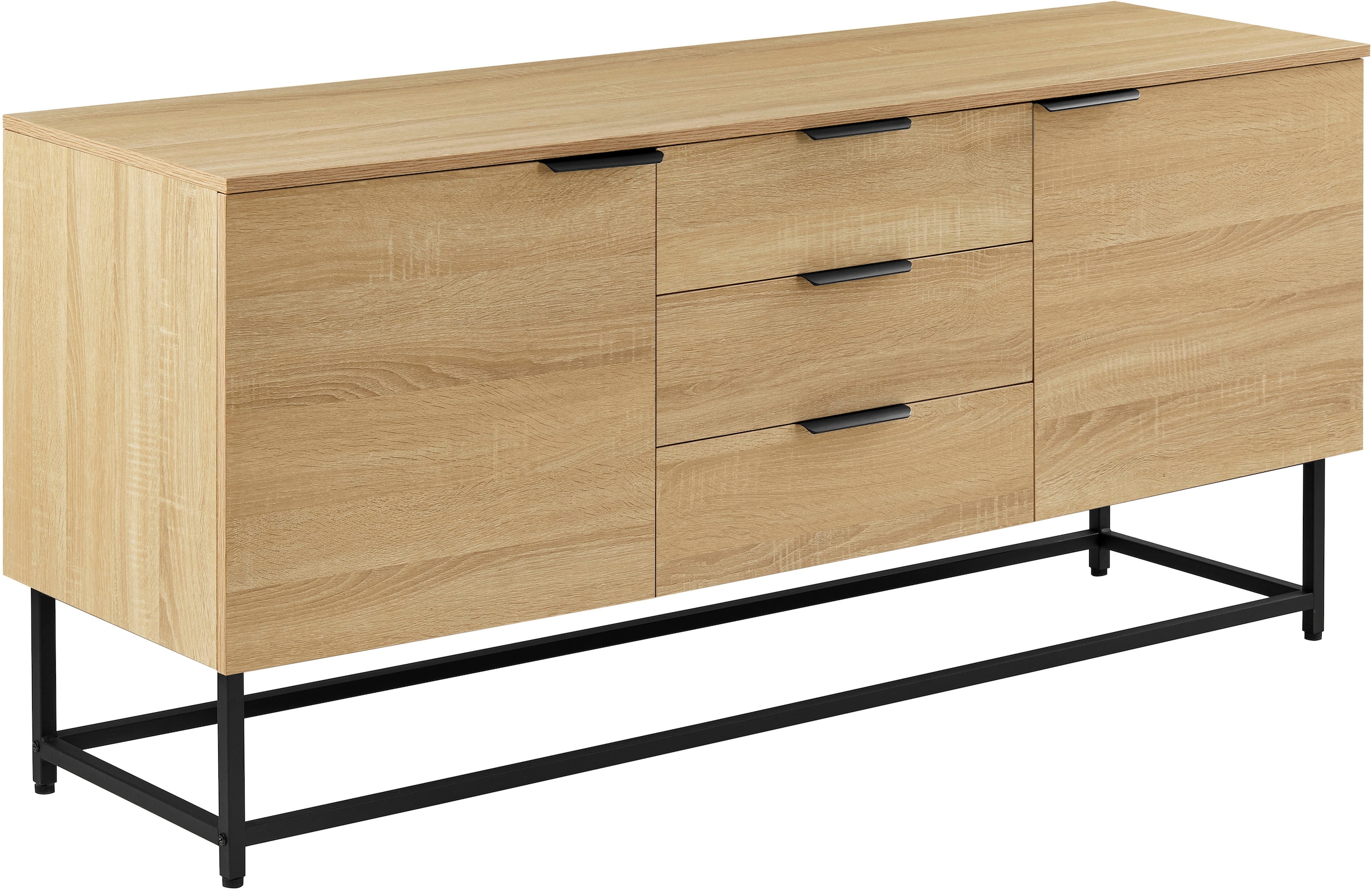 OTTO home Sideboard »Tayler«, pflegeleichte Melaminoberfläche, Metallgestell, Breite 160 cm