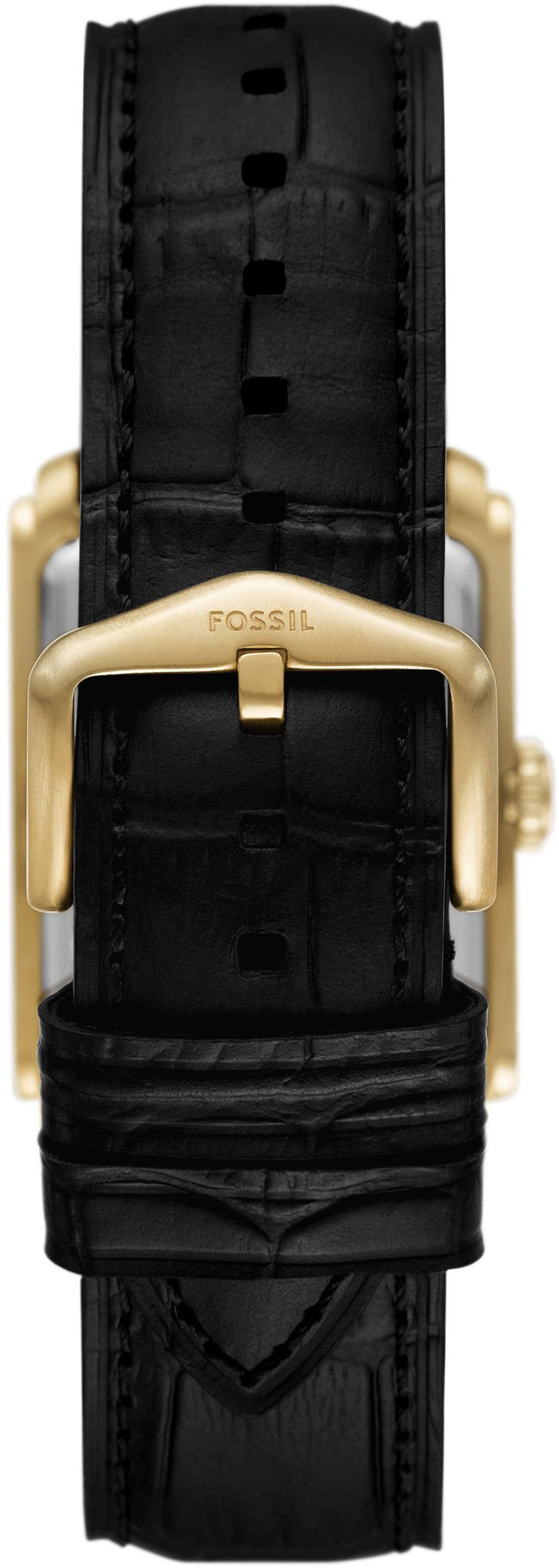 Fossil Quarzuhr »CARRAWAY«, Armbanduhr, Herrenuhr, Lederarmband, analog