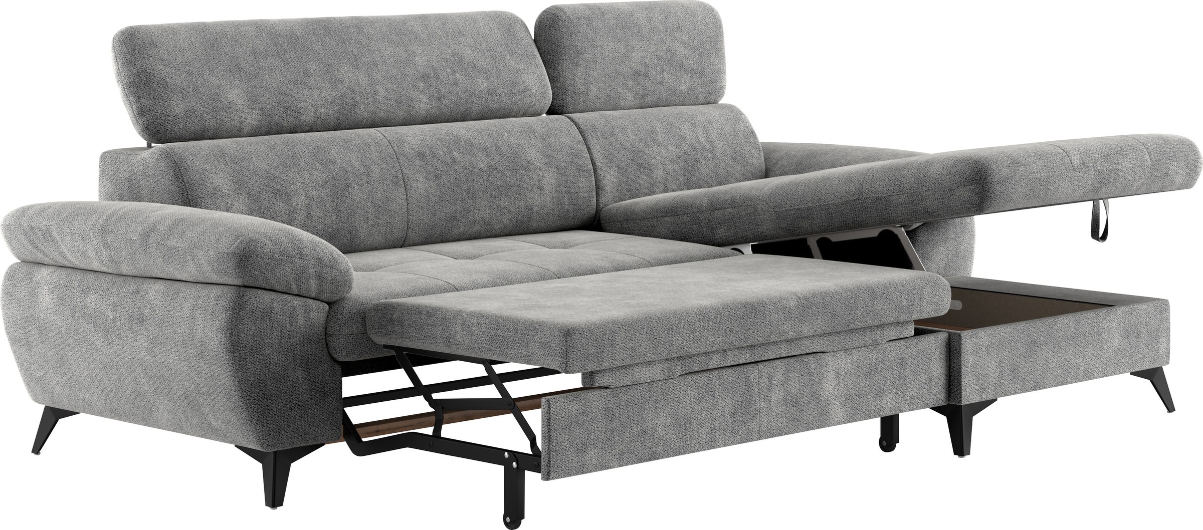 COTTA Ecksofa »Hudson L-Form«, mit Kopfteilverstellung, wahlweise mit Bettfunktion & Bettkasten