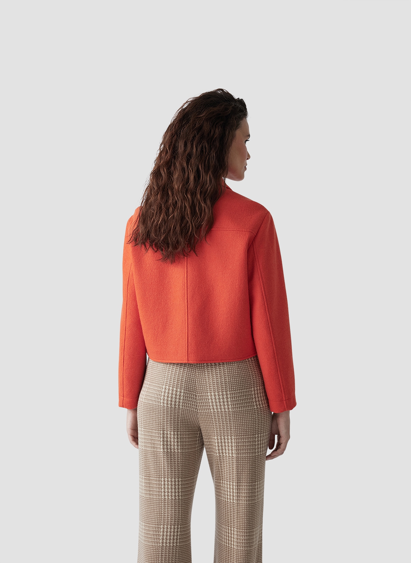 LeComte Blouson »LeComte Kurzjacke in leuchtendem Orange für einen trendigen Look«