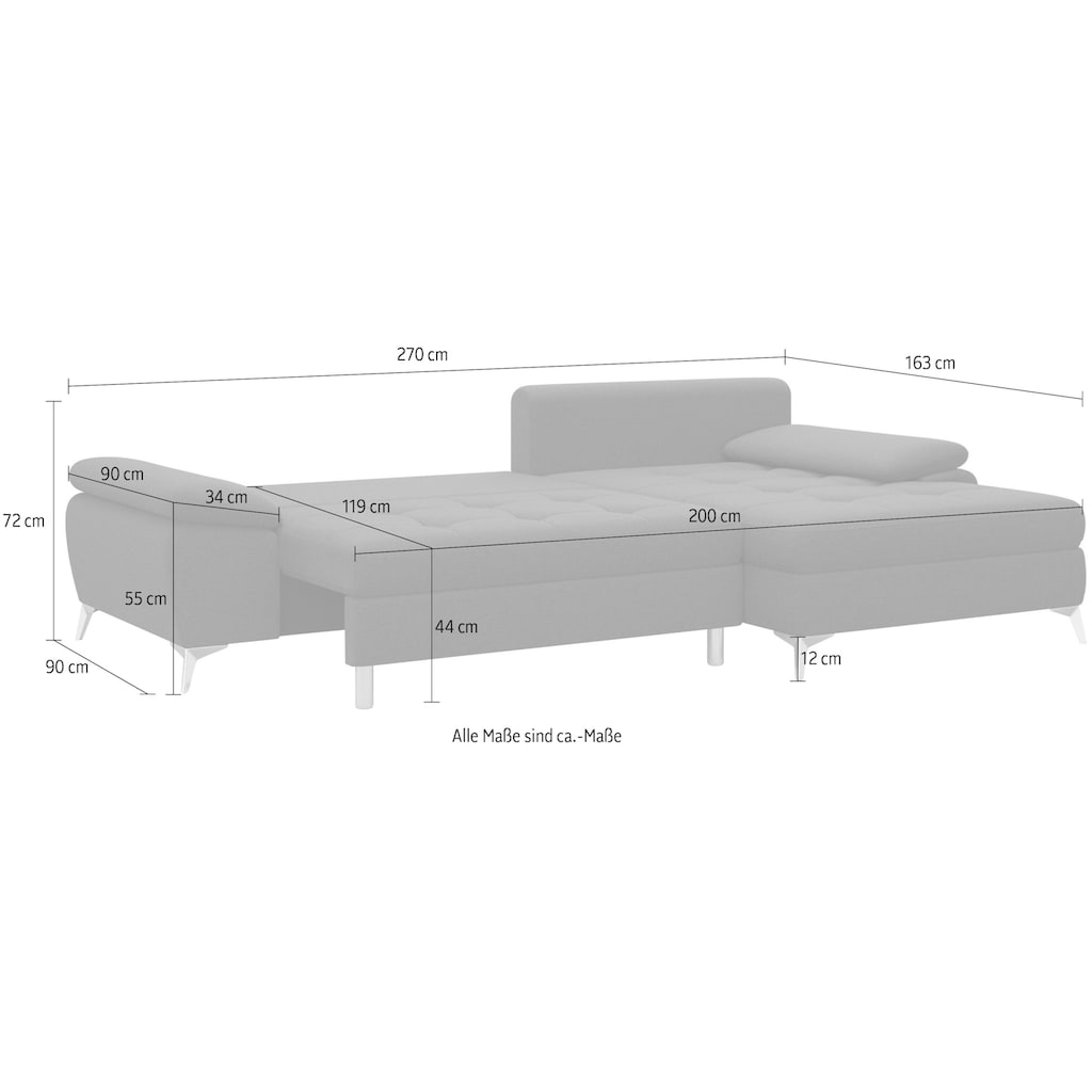 sit&more Ecksofa »Latigo«