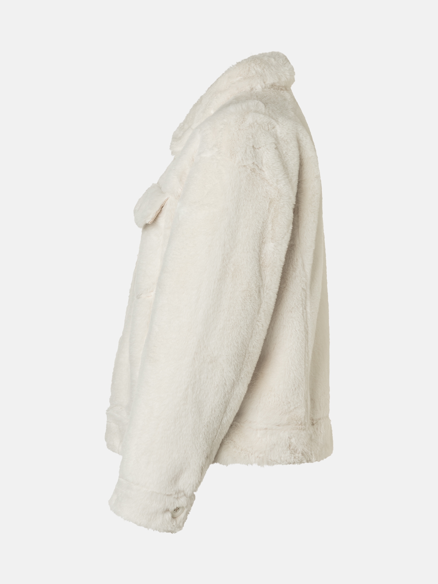 Lieblingsstück Plüschjacke »MaliL«, mit Hemdblusenkragen