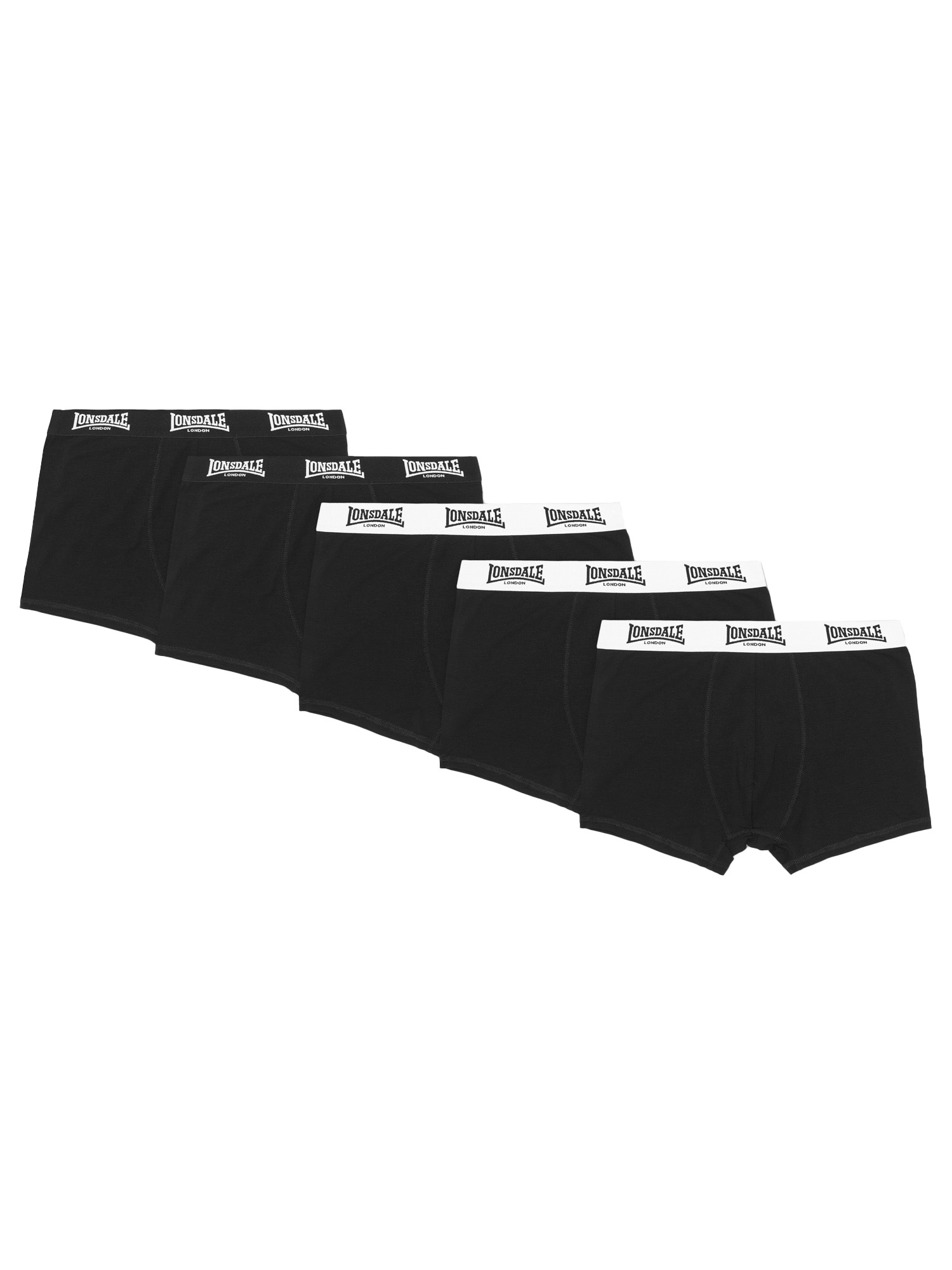 Lonsdale Boxershorts "BOXERSHORTS 5ER-PACK NORTH CHALLOW" 5 Stk. 5er-Pack, aus Baumwolle und Elasthan, mit elastischem Bund