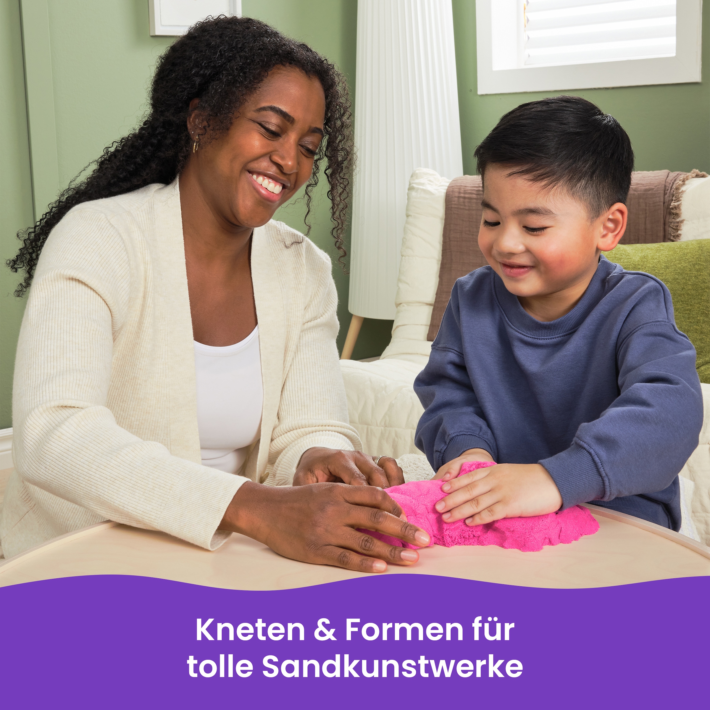 Spin Master Kreativset »Kinetic Sand - 907 g Beutel Schimmer Pink«