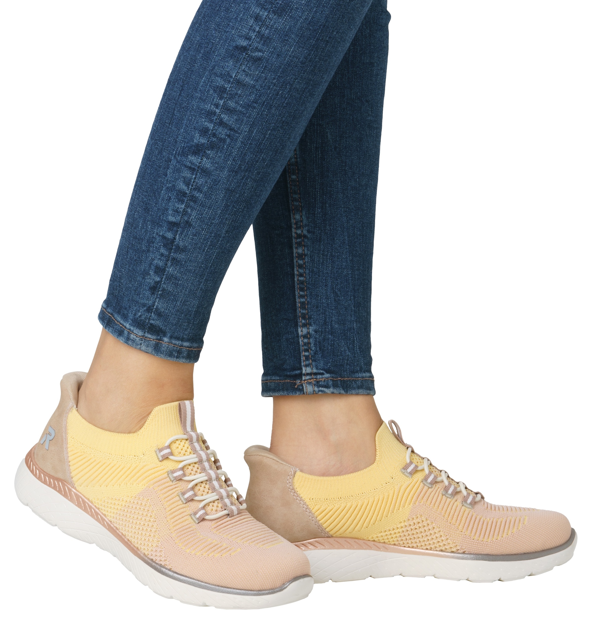 RIEKER Sport Slip-On Sneaker »Ready2GO«, Halbschuh, Freizeitschuh, Slipper mit MemoSoft-Innensohle