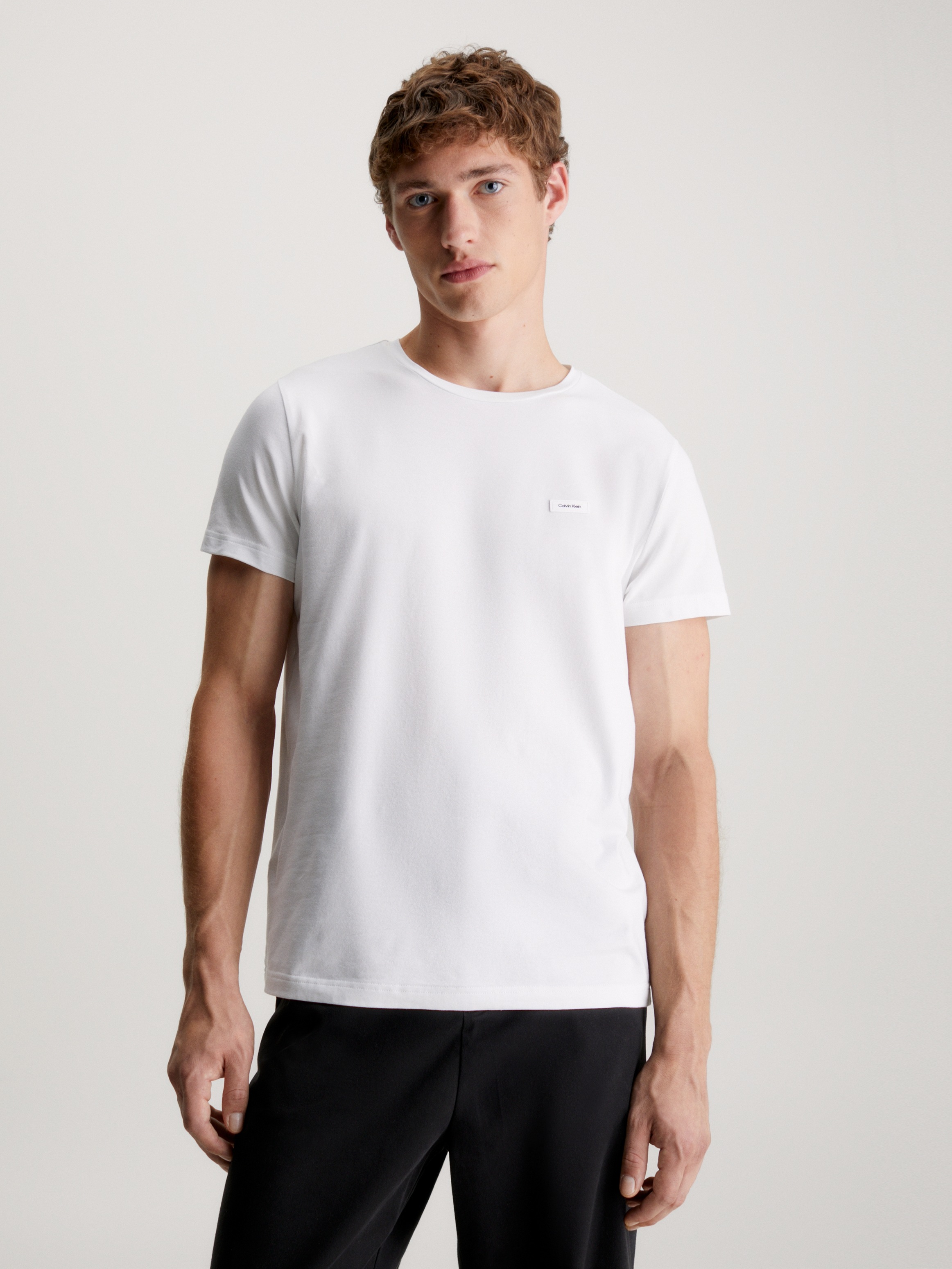 Calvin Klein T-Shirt "STRETCH SLIM FIT T-SHIRT", mit Rundhalsausschnitt günstig online kaufen