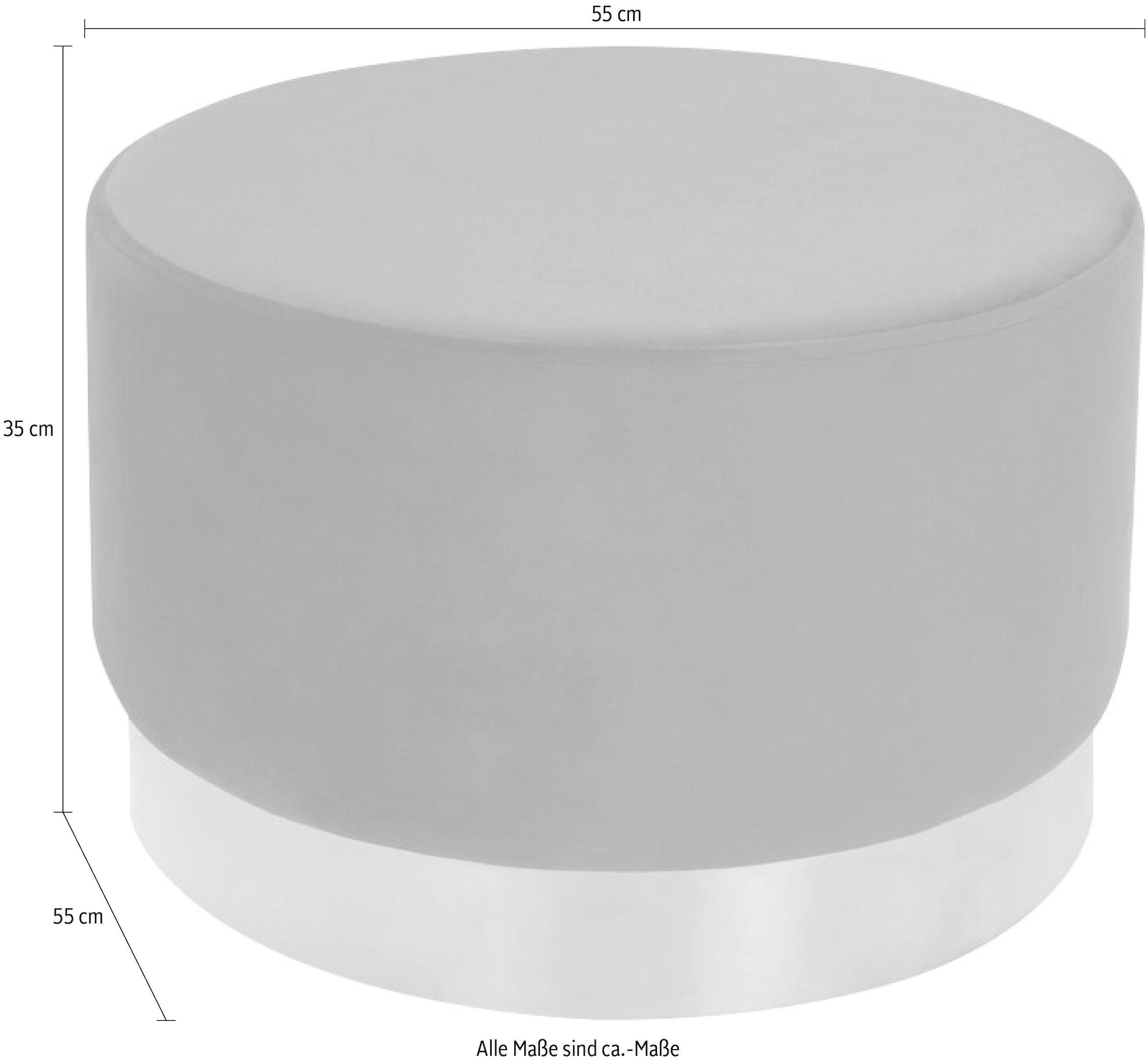 Kayoom Hocker »Nano 310, Hocker in stilvollem Design«, (1 St.), beeindruckend, teilweise handgefertigt, mit pflegeleichtem Stoffbezug