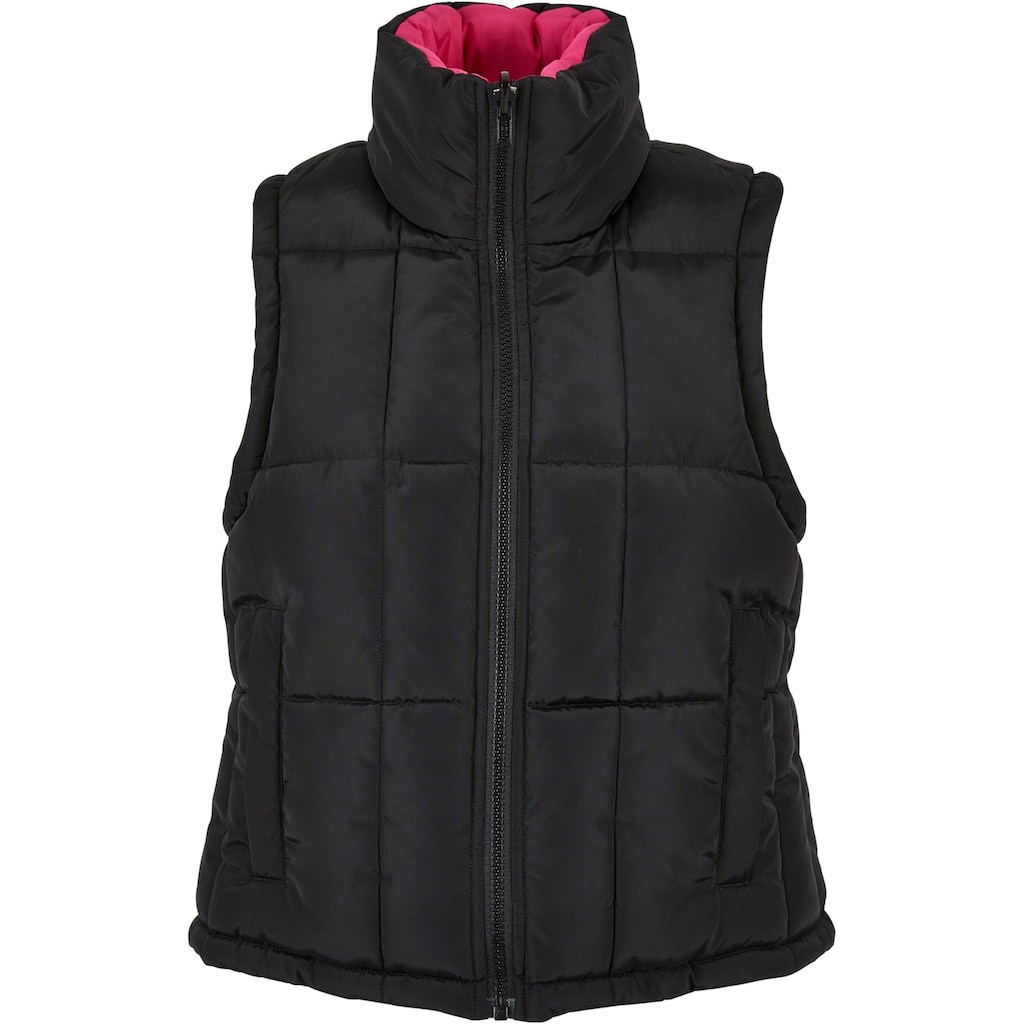 URBAN CLASSICS Steppweste »Urban Classics Damen Ladies Reversible Cropped Puffer Vest«