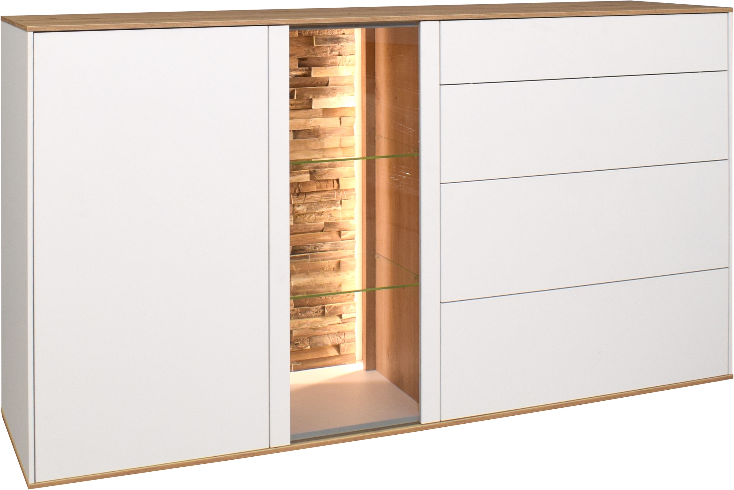 Thumbnail - Mäusbacher Kommode Faro Sideboard B 169 cm, inkl. Beleuchtung, Push to open Funktion