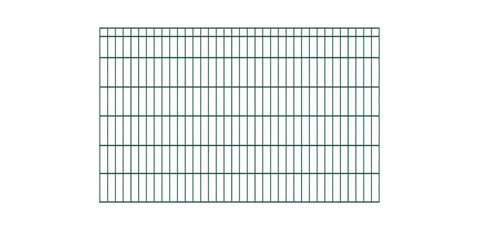 KRAUS Doppelstabmattenzaun »Dino-Pro DS-60x40«, grün, 120 cm hoch, 2 m Verlängerungsmatte, 1 Pfosten