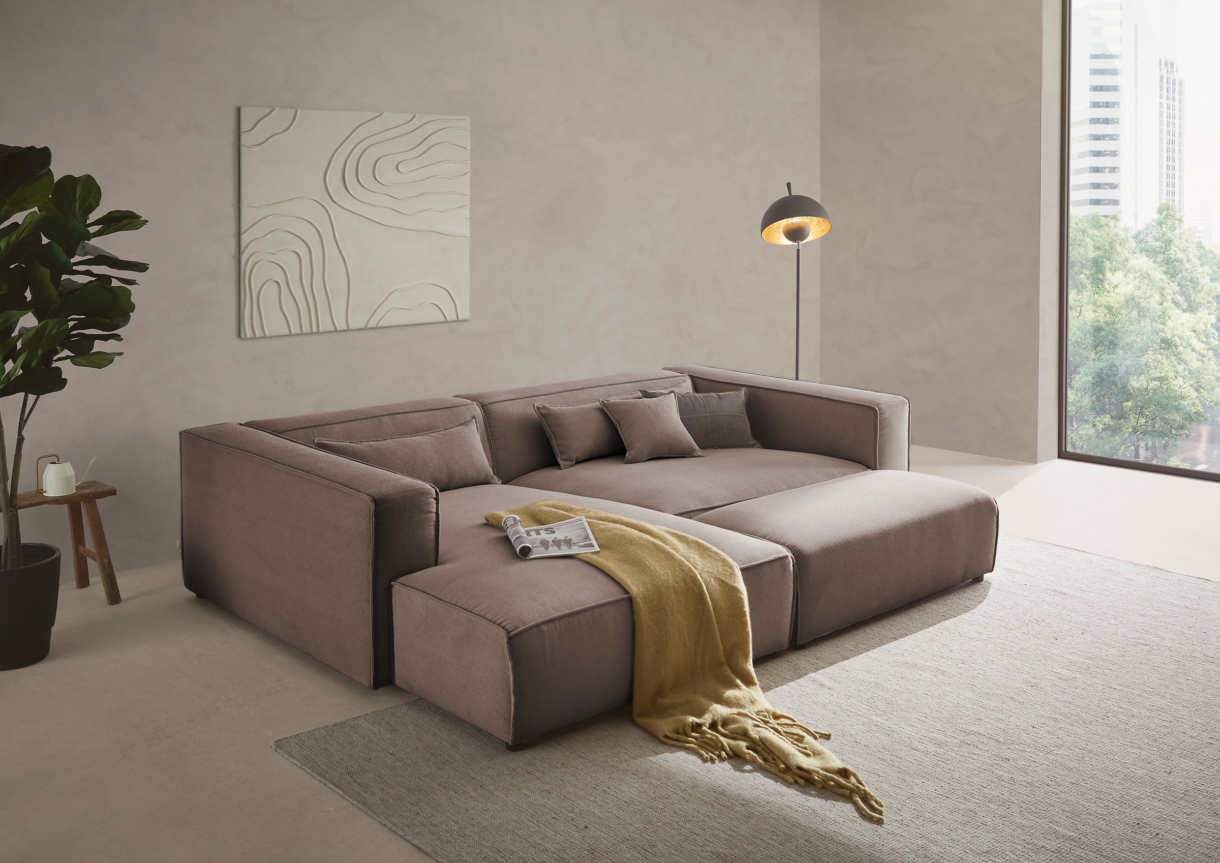 LeGer Home by Lena Gercke Polsterecke "PIARA XXL, L-Form mit Schlaffunktion günstig online kaufen