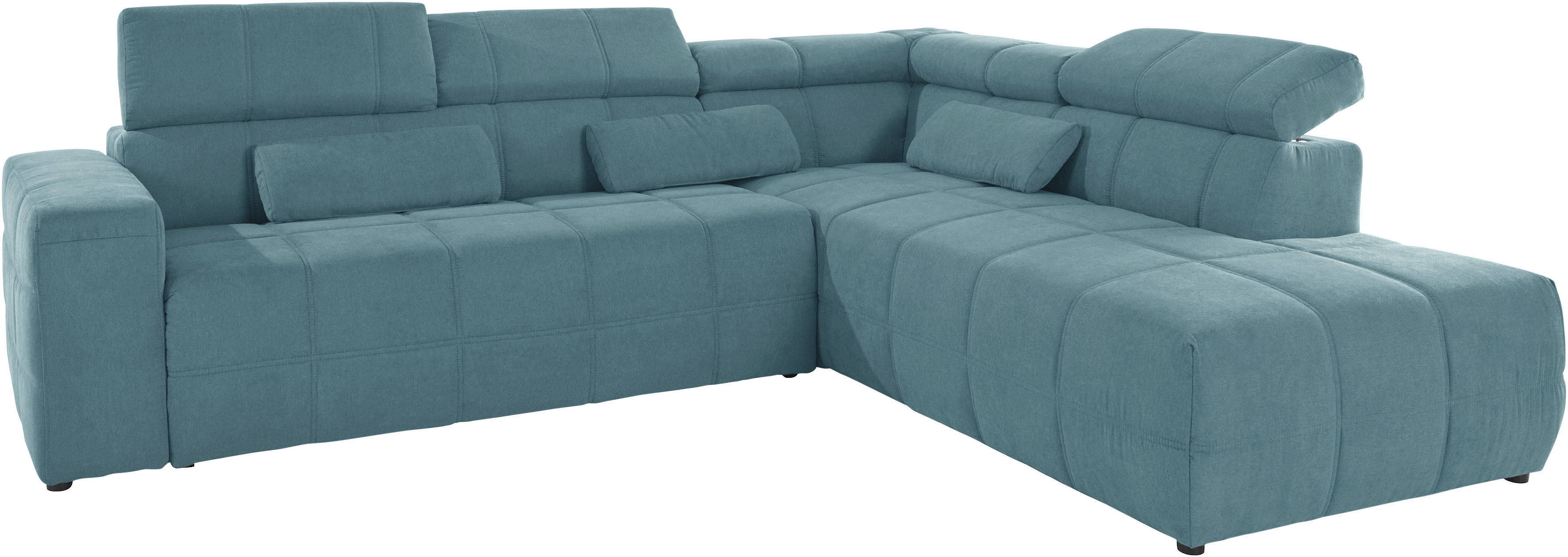 Thumbnail - DOMO collection Ecksofa "Brandon L-Form, auch in Leder", inklusive Kopfteilverstellung, wahlweise mit Sitztiefenverstell...