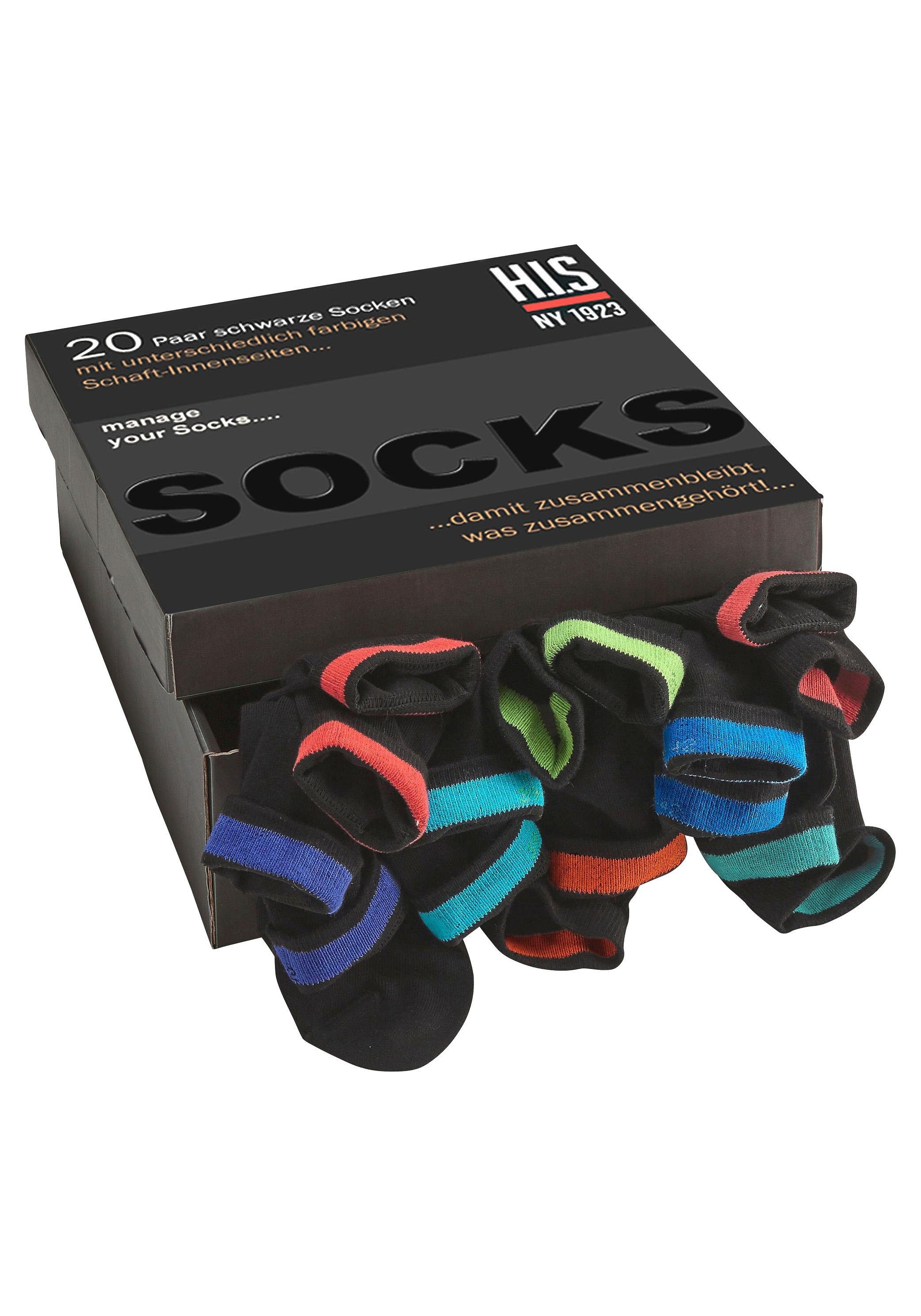 Thumbnail - H.I.S Socken Box, 20 Stk. tlg. in praktischer Geschenkbox