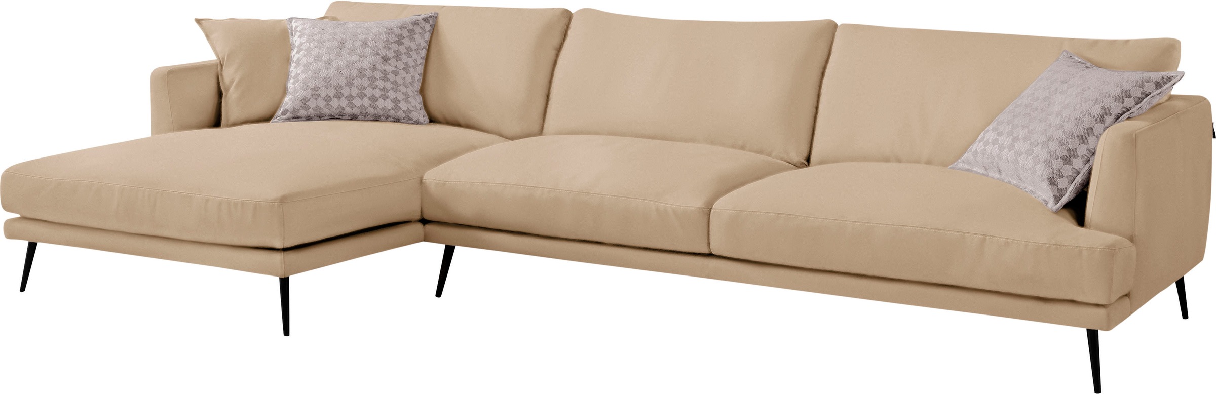 Egoitaliano Ecksofa "Sophia, Designsofa mit extrakomfortablem Sitzkomfort, günstig online kaufen
