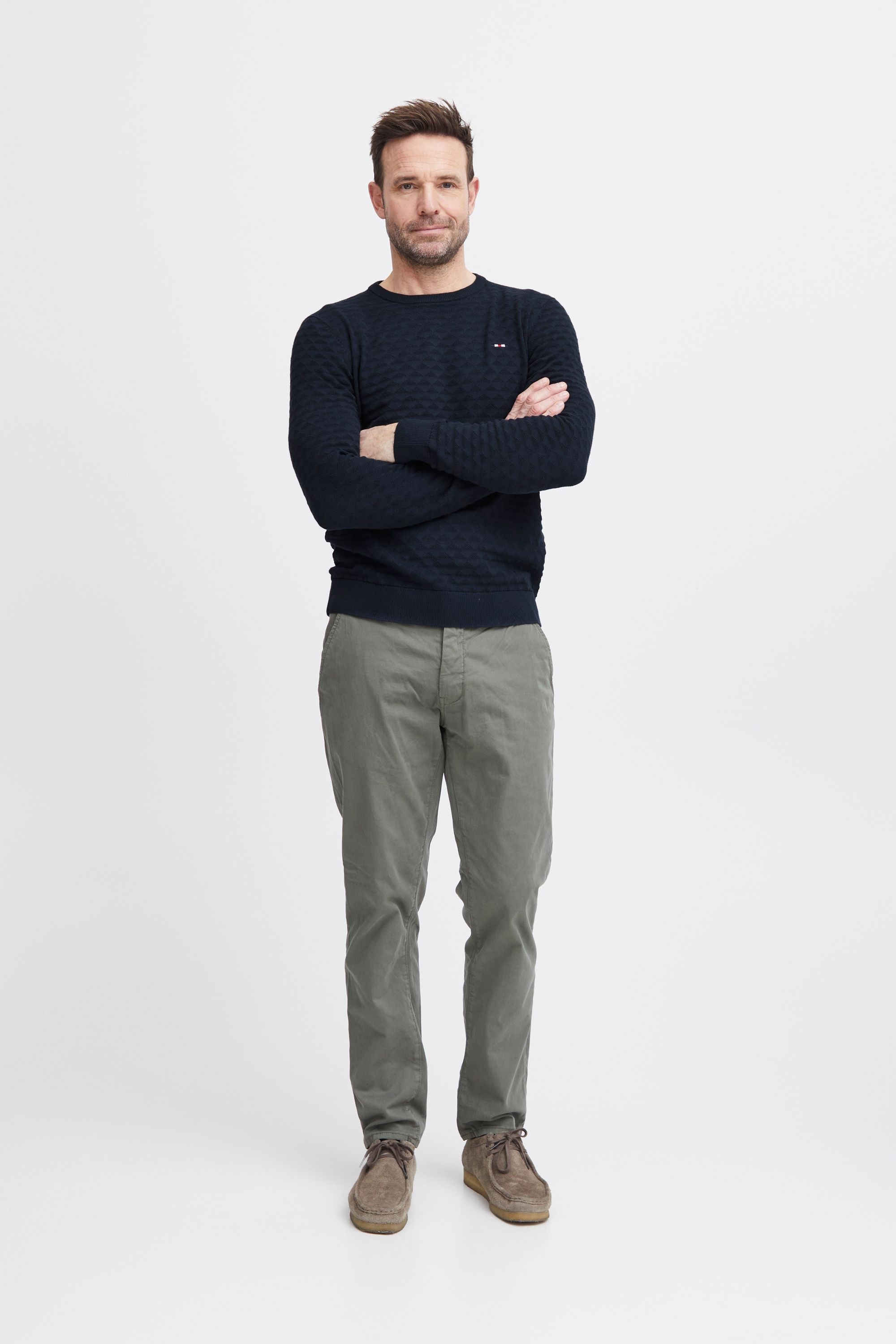 FQ1924 Strickfleece-Pullover »Strickpullover FQKYLE structure crewneck knit«
