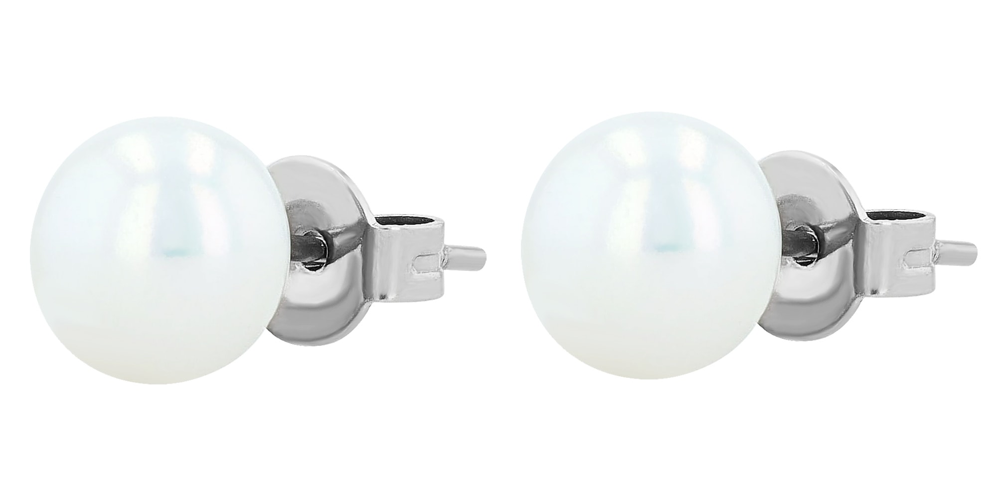 Adelia´s Paar Ohrhänger "Damen Ohrringe – Ohrstecker aus Edelstahl mit Perl günstig online kaufen