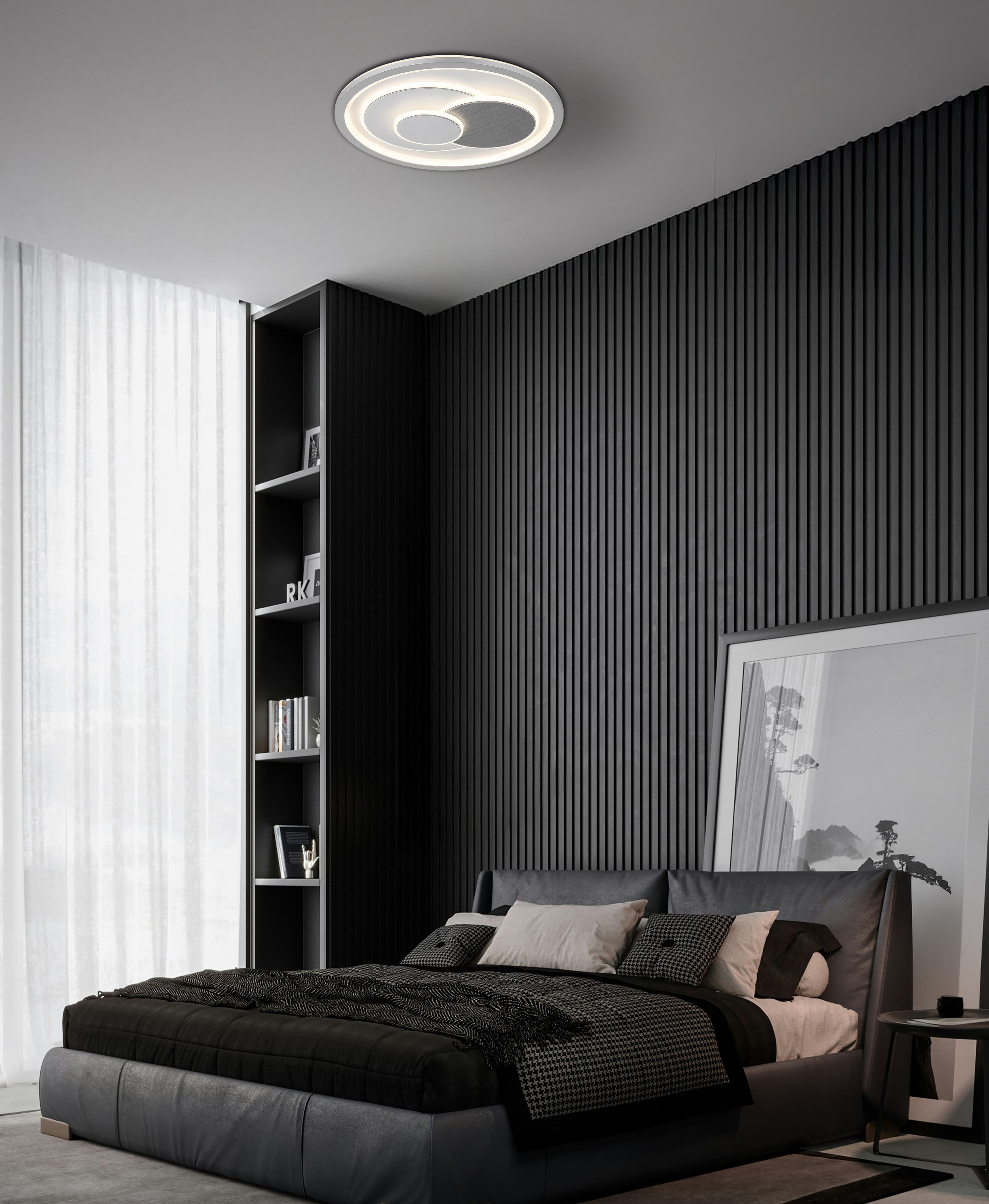 GLOBO LIGHTING Deckenleuchte »RUIZ I« LED-Modul 1 Stk. warmweiß - kaltweiß Deckenlampe Wohnzimmer-Leuchte Schlafzimmer-Leuchte Flur Küche