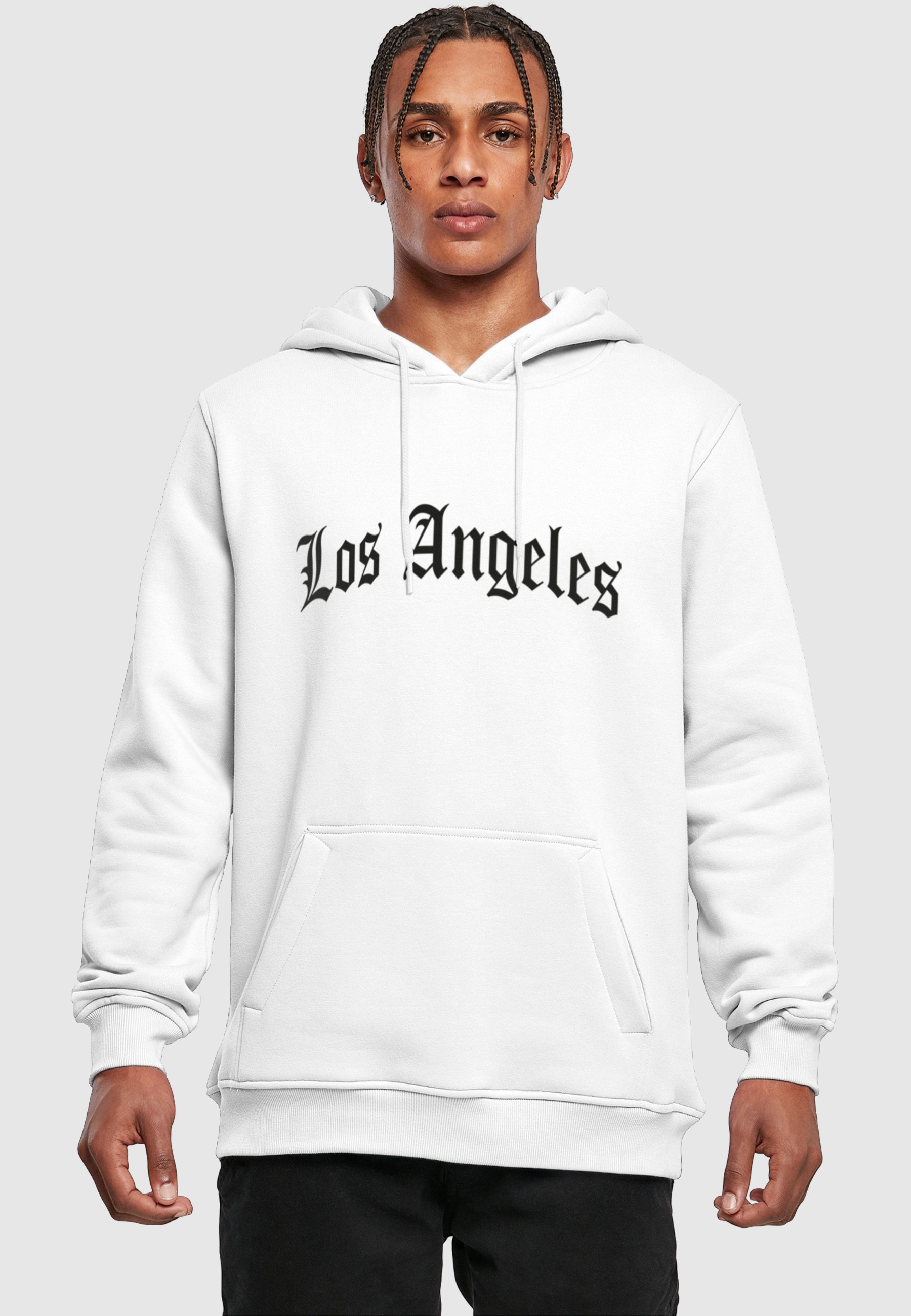 MisterTee Kapuzenpullover »MisterTee Los Angeles Wording New Heavy Hoody« 1 Stk.