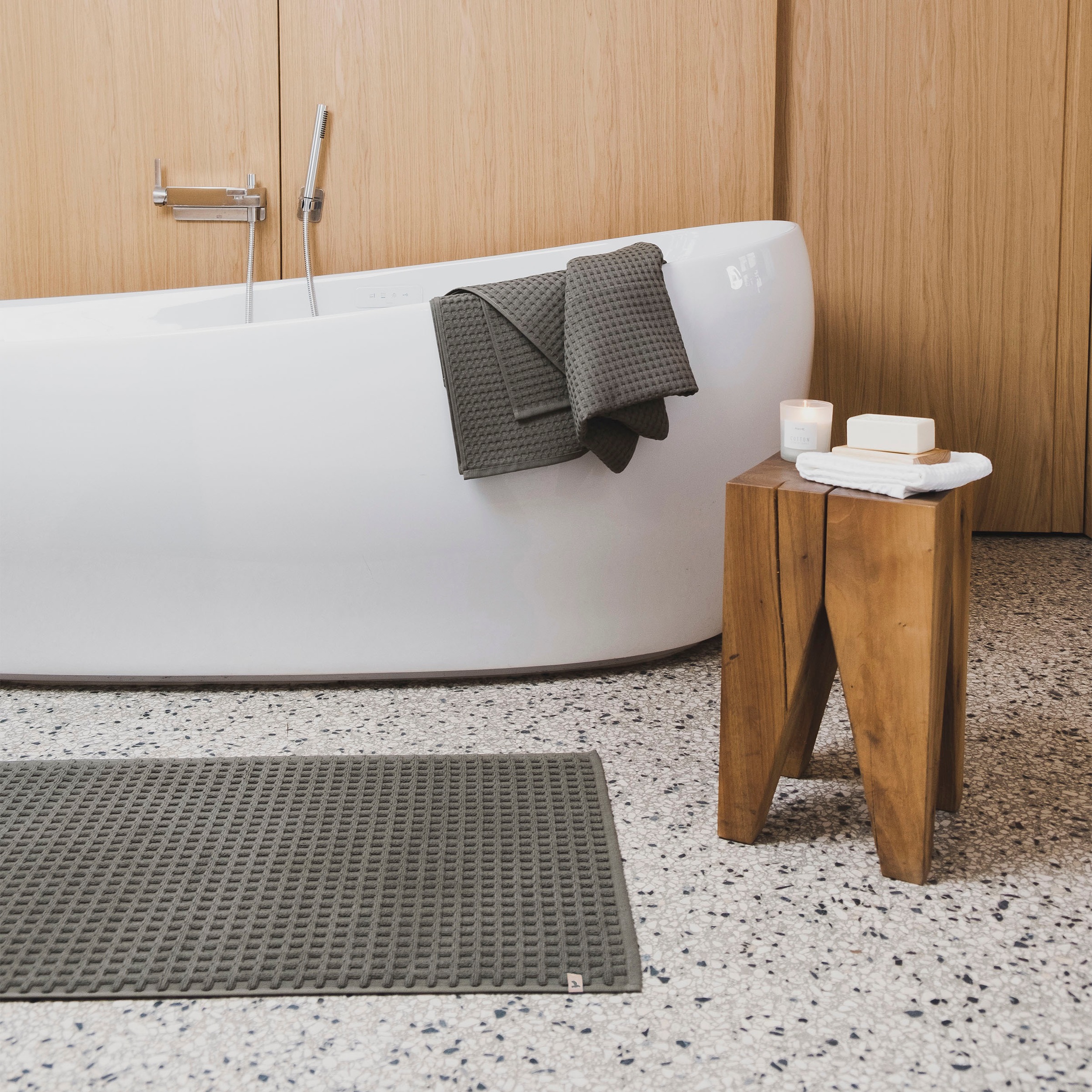 Möve Badematte "Waffelpiquee" Höhe 6 mm beidseitig nutzbar günstig online kaufen