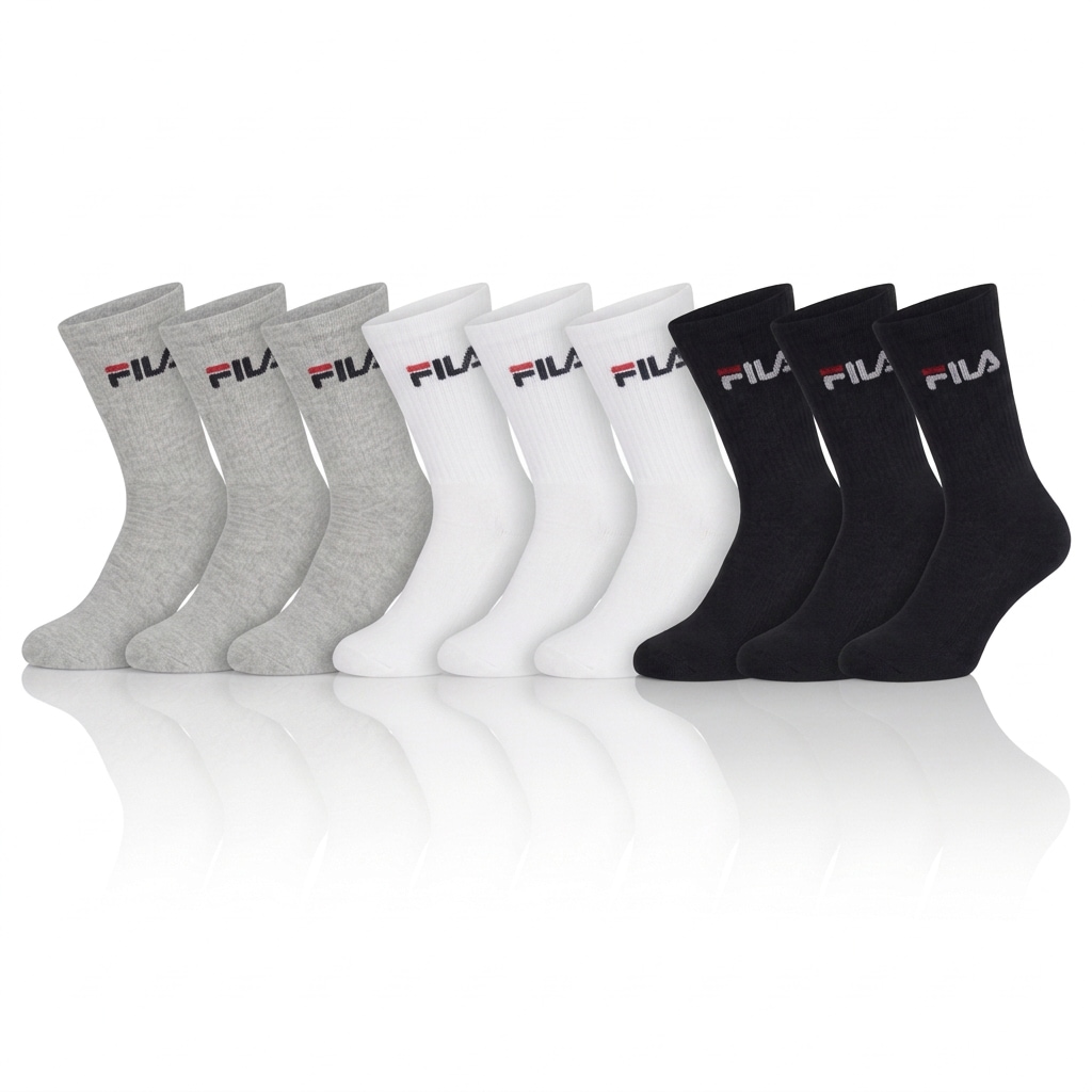 Fila Sportsocken »UNISEX CREW TENNIS FULL TERRY SOCKS« 9 Paar, 