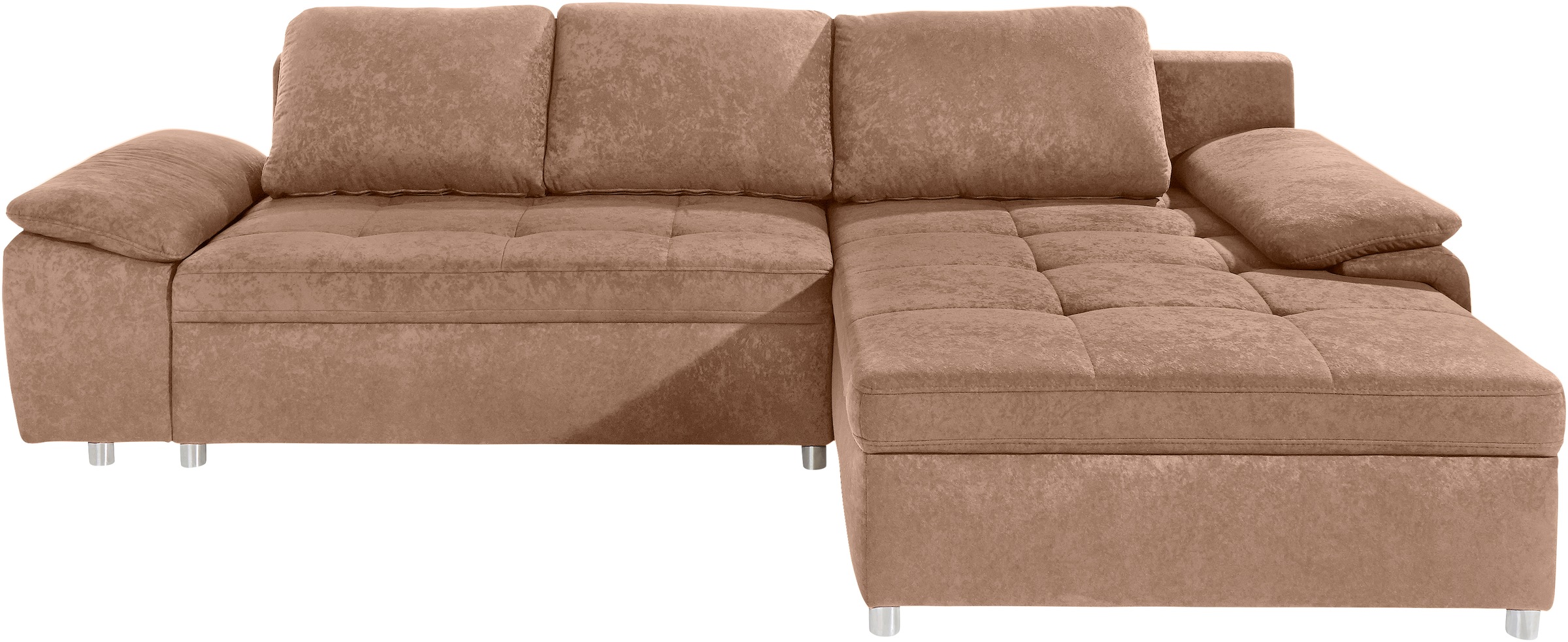 sit&more Ecksofa Labene, wahlweise mit Bettfunktion und Bettkasten, inkl. Rückenkissen