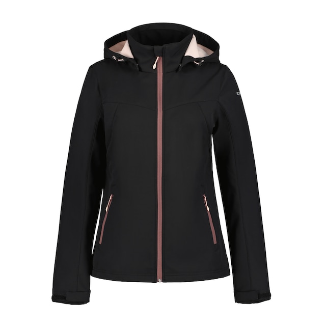 Icepeak Softshelljacke »D SOFTSHELLJACKE BRENHAM«, mit Kapuze, mit hohem  Stehkragen für bestellen | BAUR