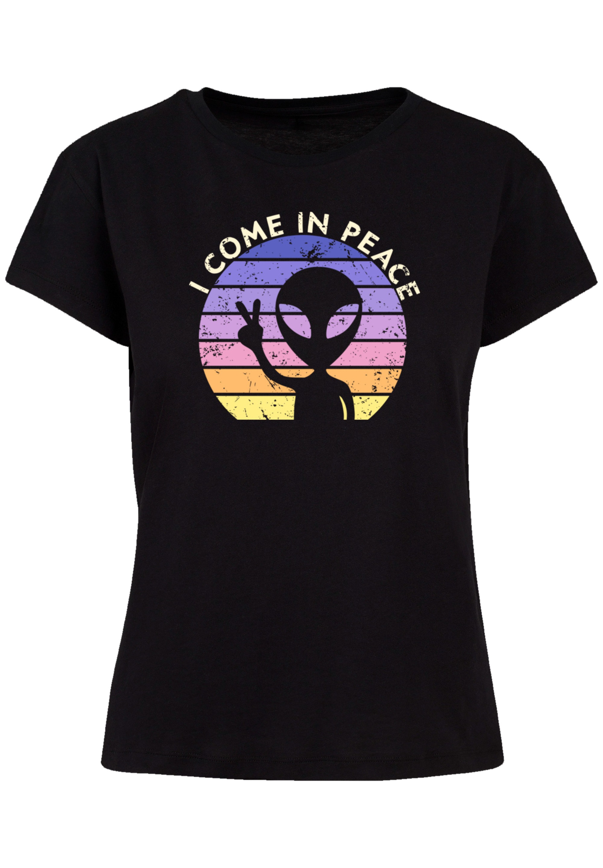 F4NT4STIC T-Shirt »Alien Peace Sunset«, Premium Qualität
