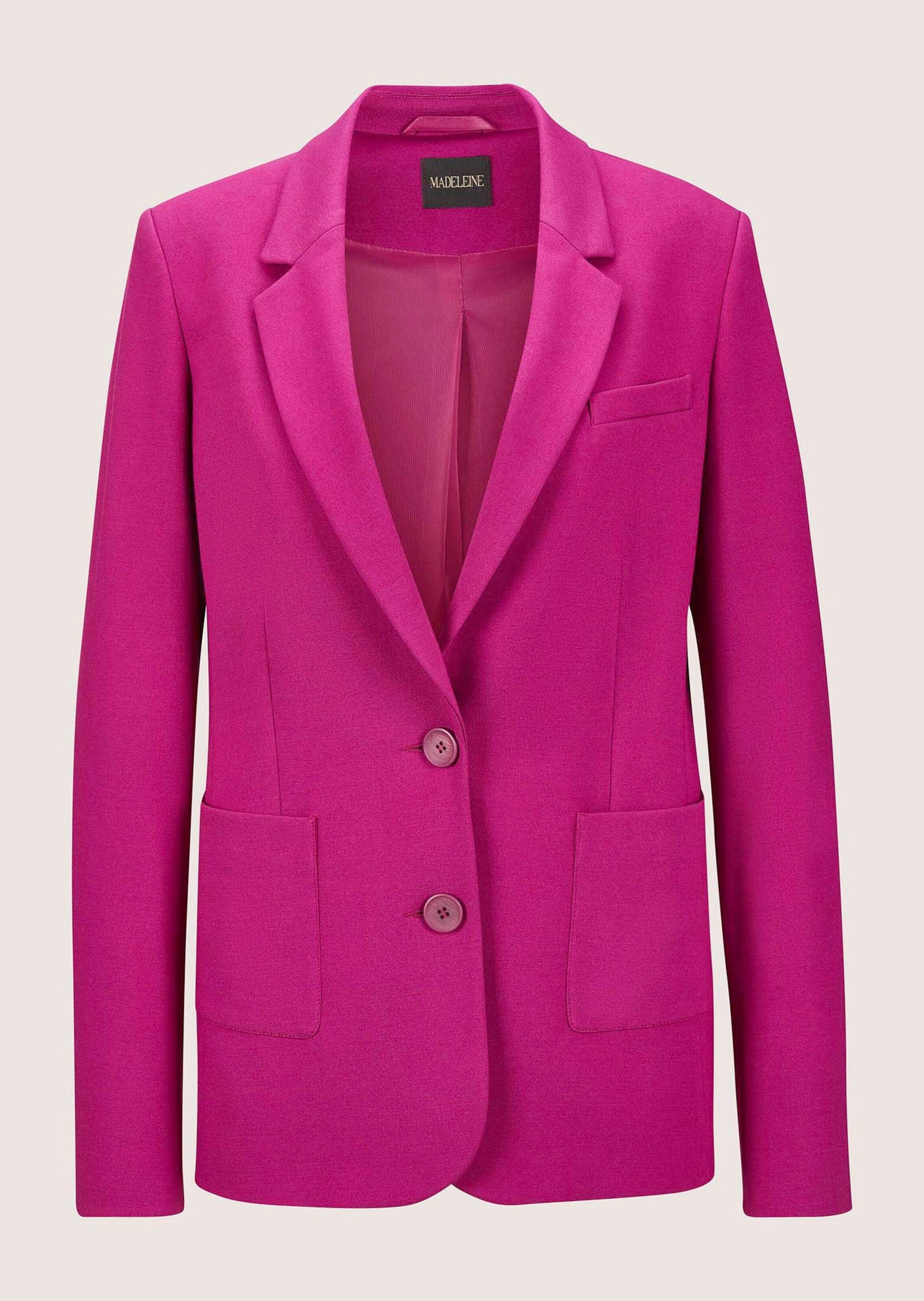 MADELEINE Jackenblazer "Blazer Langer Jersyblazer mit Revers"