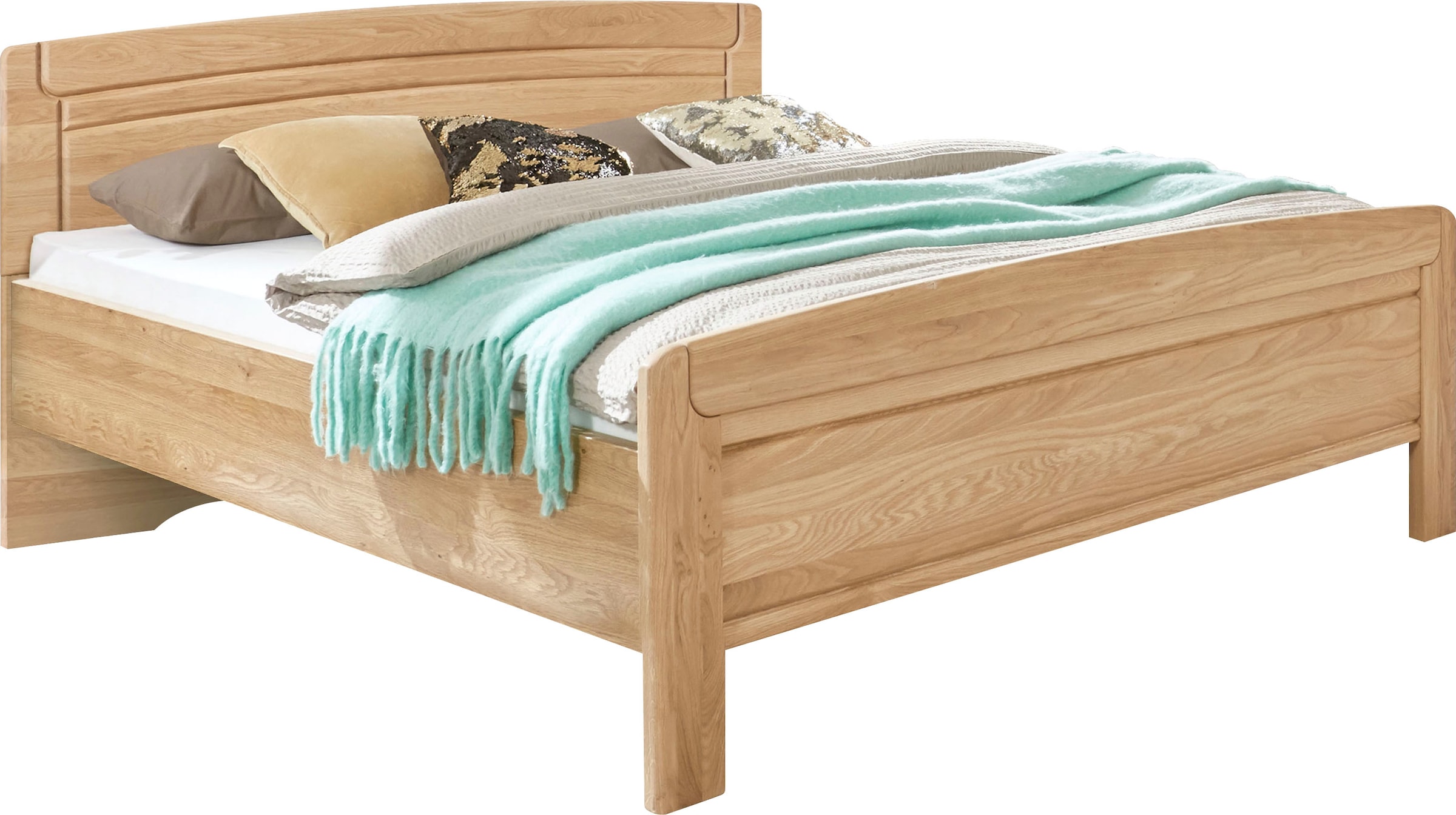 WIEMANN Holzbett »Kiruna, schöner Landhausstil, Made in Germany«, 4-fache Liegenhöhenverstellung, in vielen Breiten erhältlich