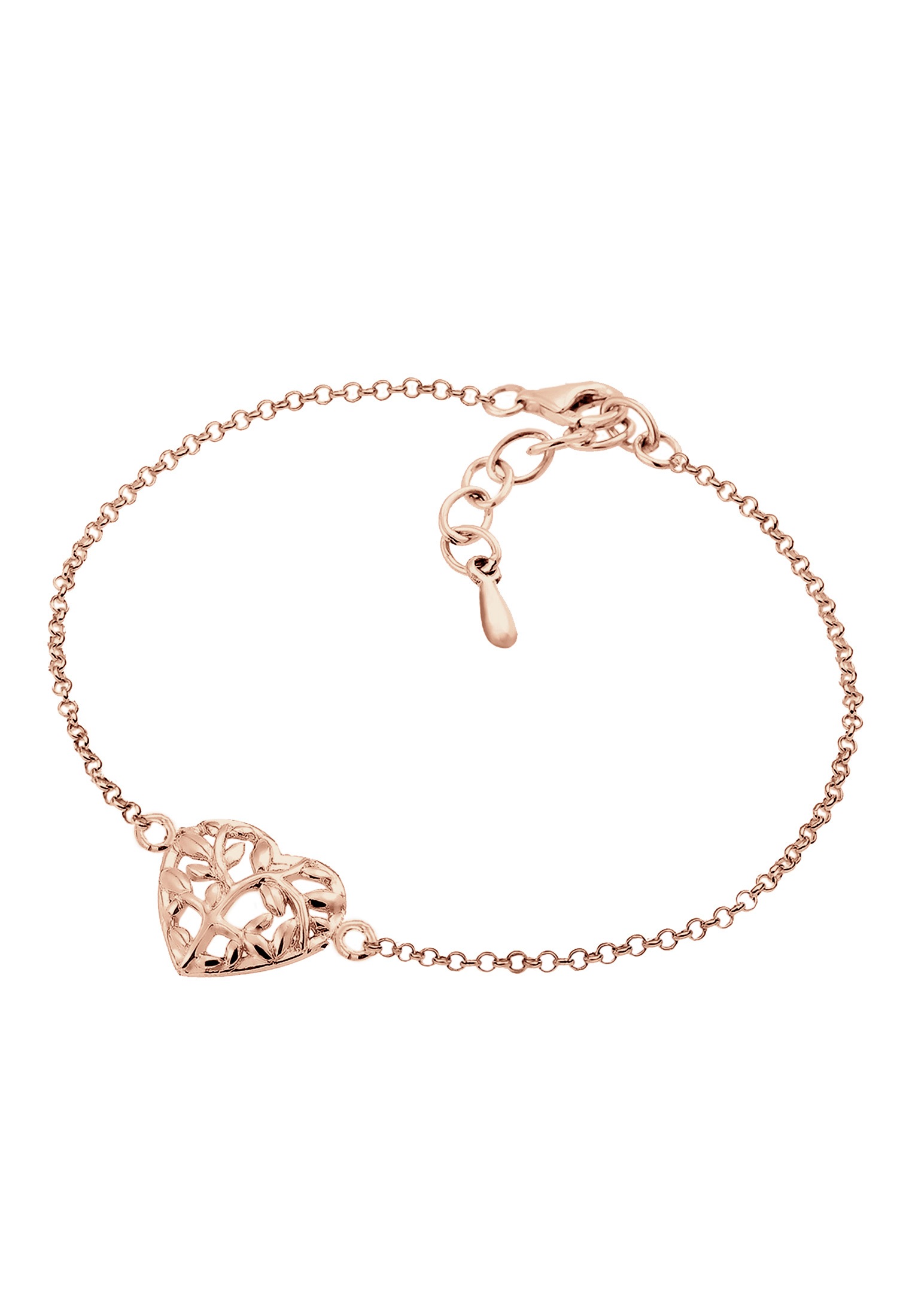 Elli Armband »Lebensbaum Herz Blatt 925 Sterling Silber«