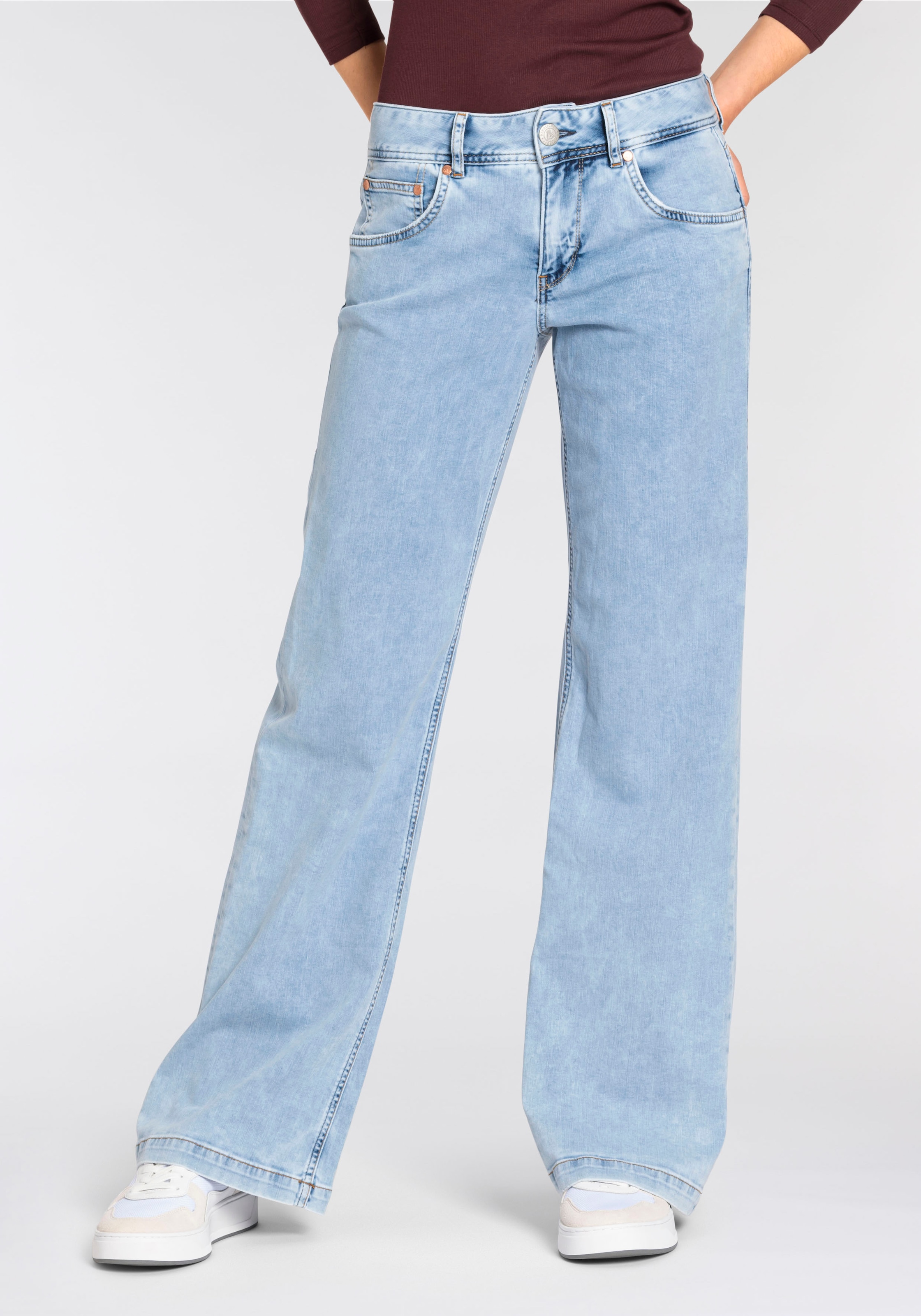 Herrlicher Bootcut-Jeans "Edna Light Denim"