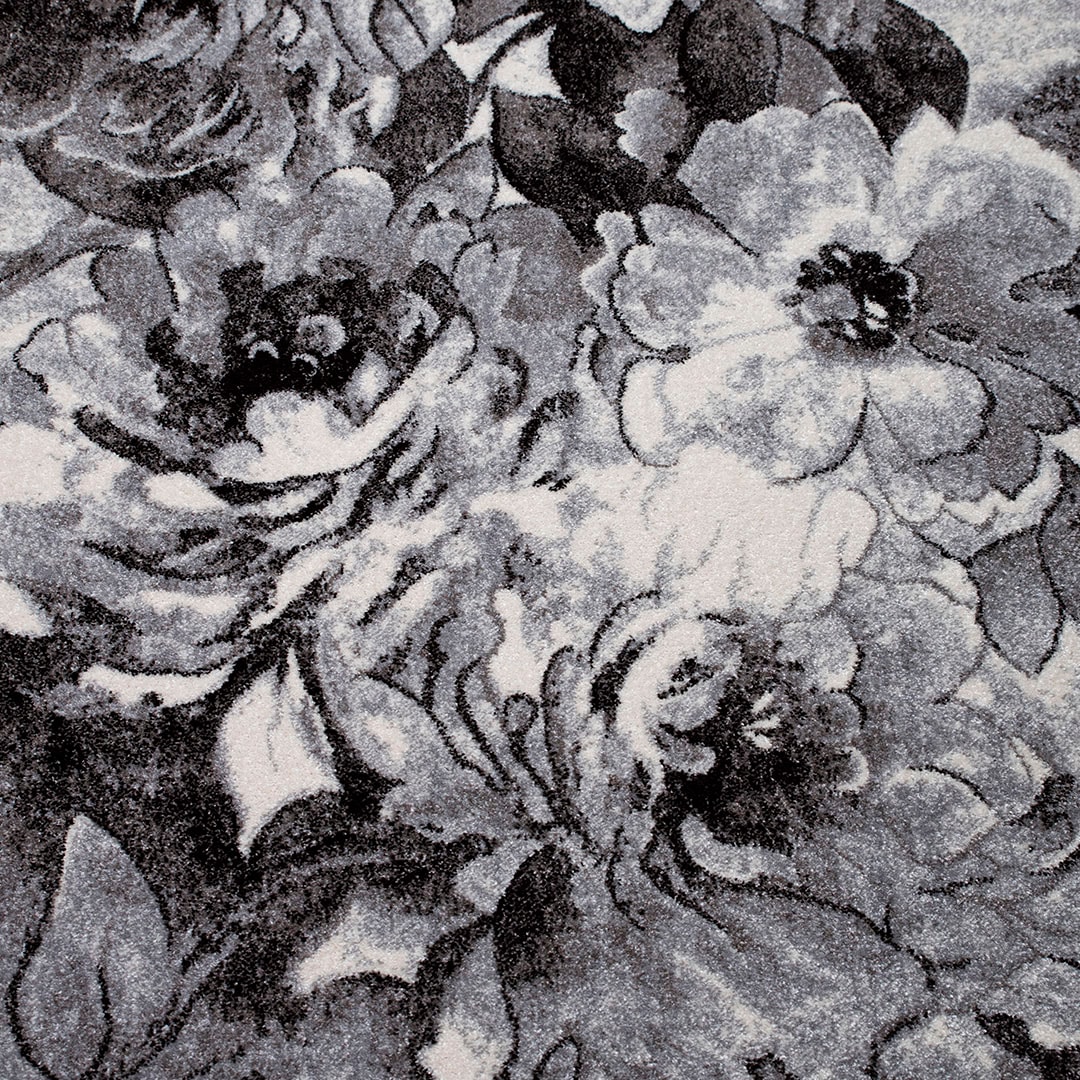 my home Teppich »Almrose«, rechteckig, 9 mm Höhe, mit besonders weichem Flor, Blumen Muster, florales Design, Kurzflor