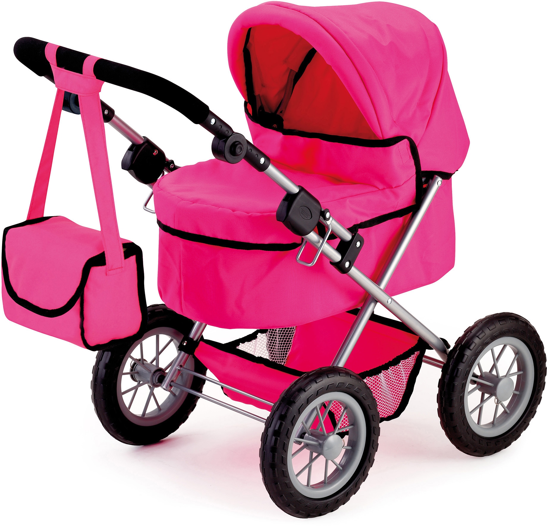 Puppenwagen »Trendy, pink«, mit Wickeltasche