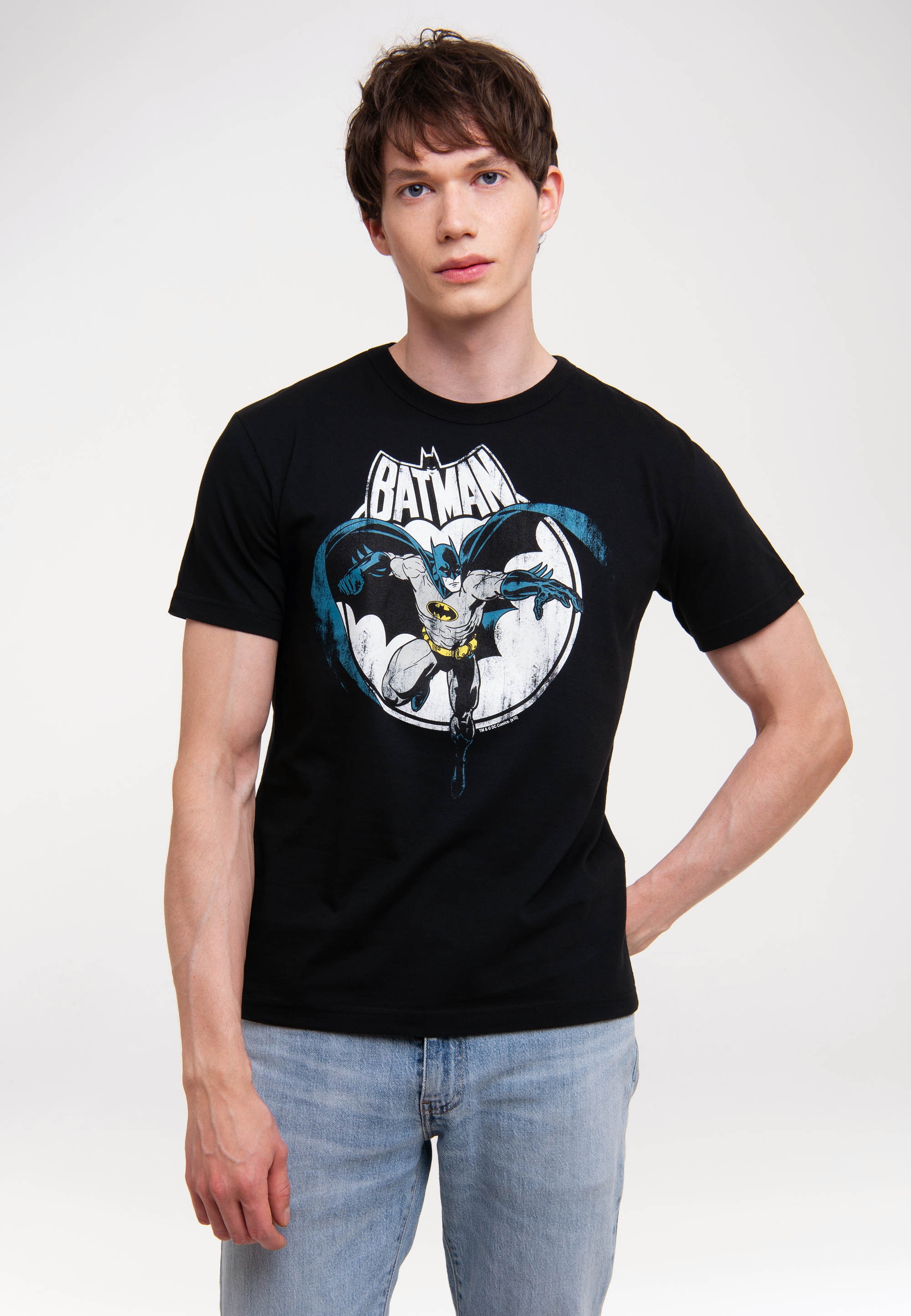 LOGOSHIRT T-Shirt »Batman - mit ▷ Full Moon bestellen | BAUR coolem Logo«, Superhelden-Print