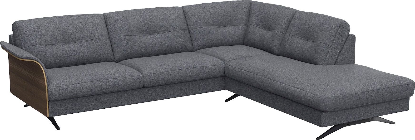 FLEXLUX Ecksofa »Glow bequem und komfortabel durch hochwertigen Sitzaufbau, L-Form«, Skandinavisches Design, In hochwertiger Verarbeitung